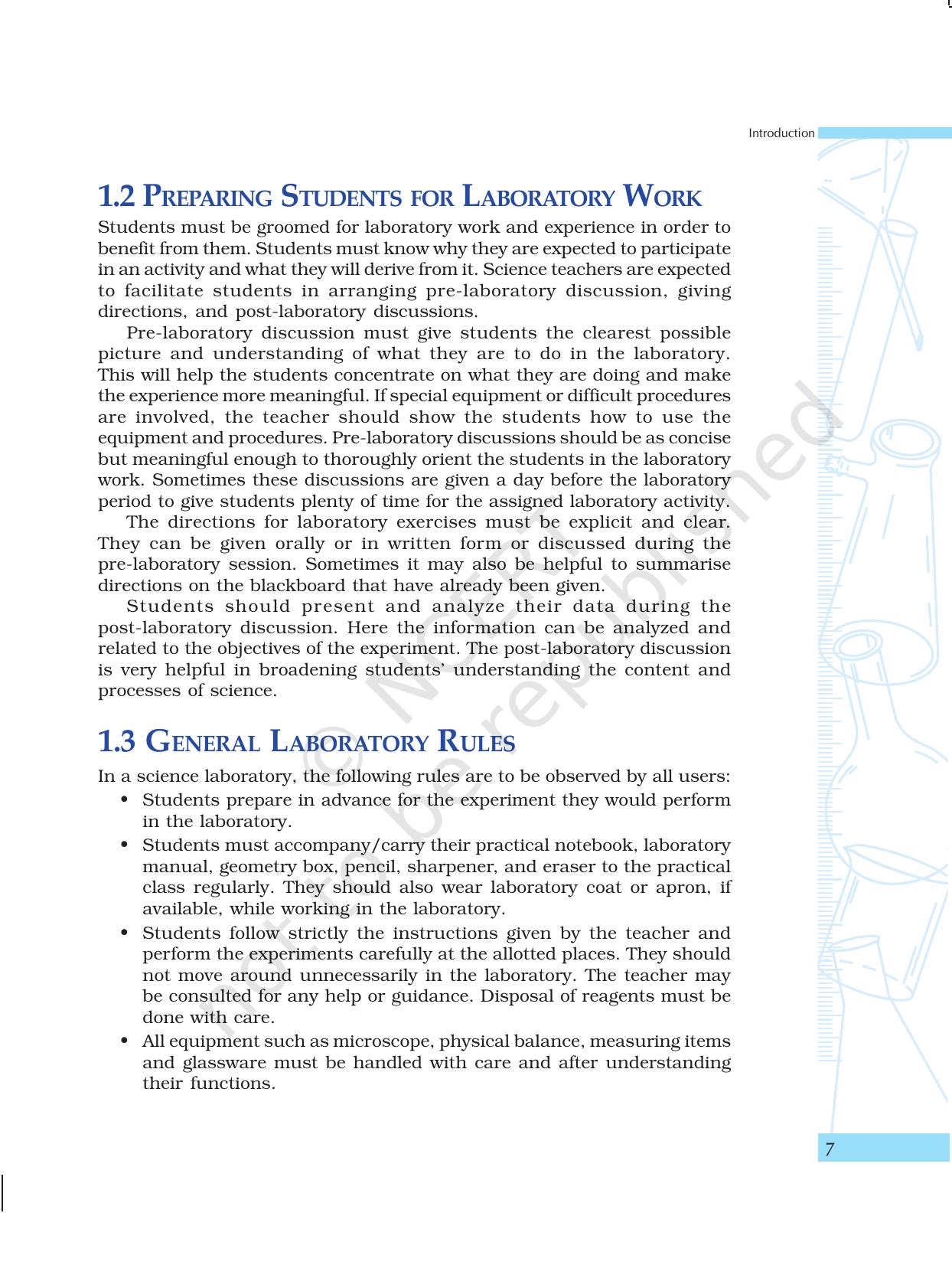 NCERT Laboratory Manuals for Class X Science - Introduction - Page 7