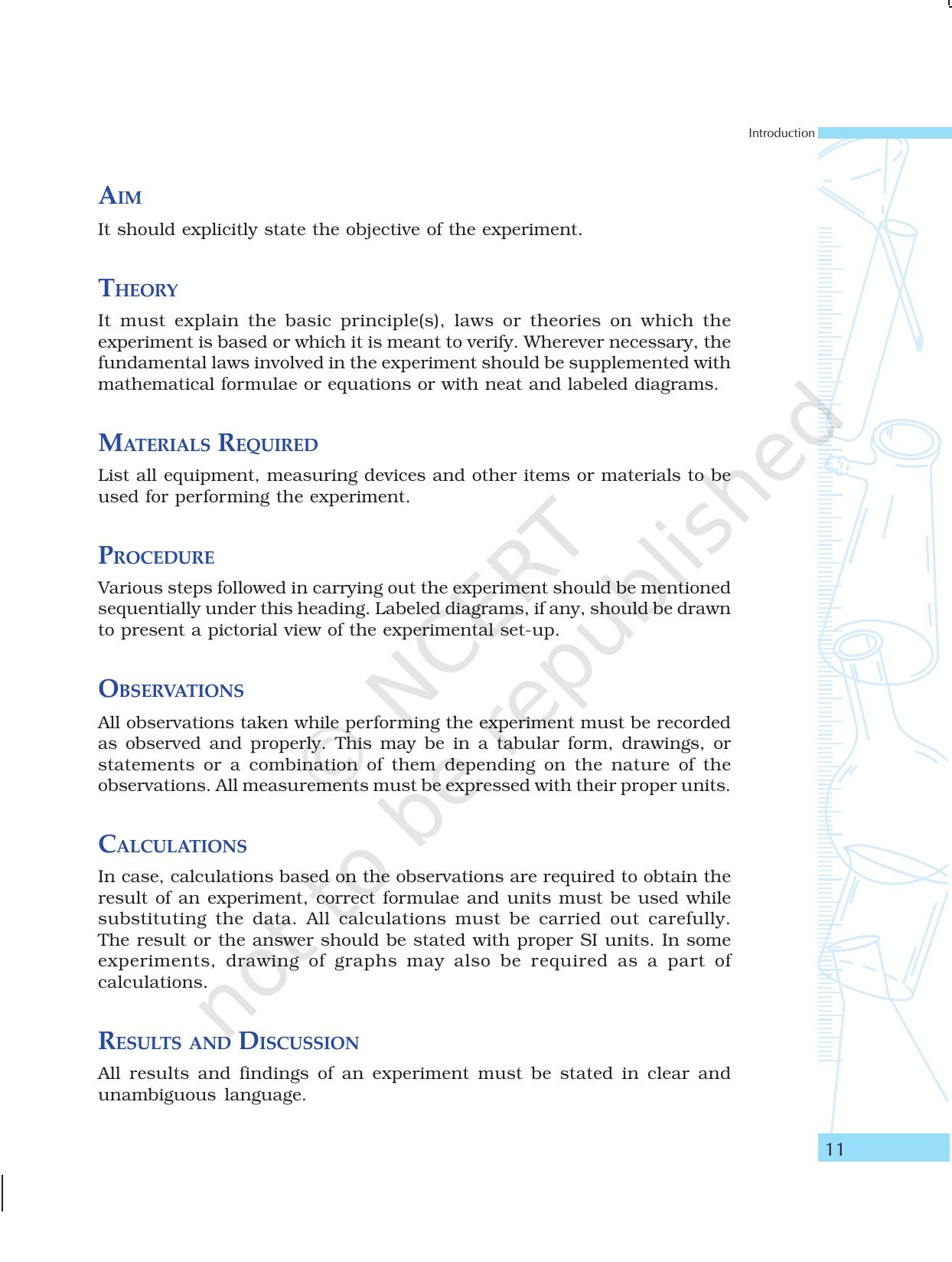 NCERT Laboratory Manuals for Class X Science - Introduction - Page 11