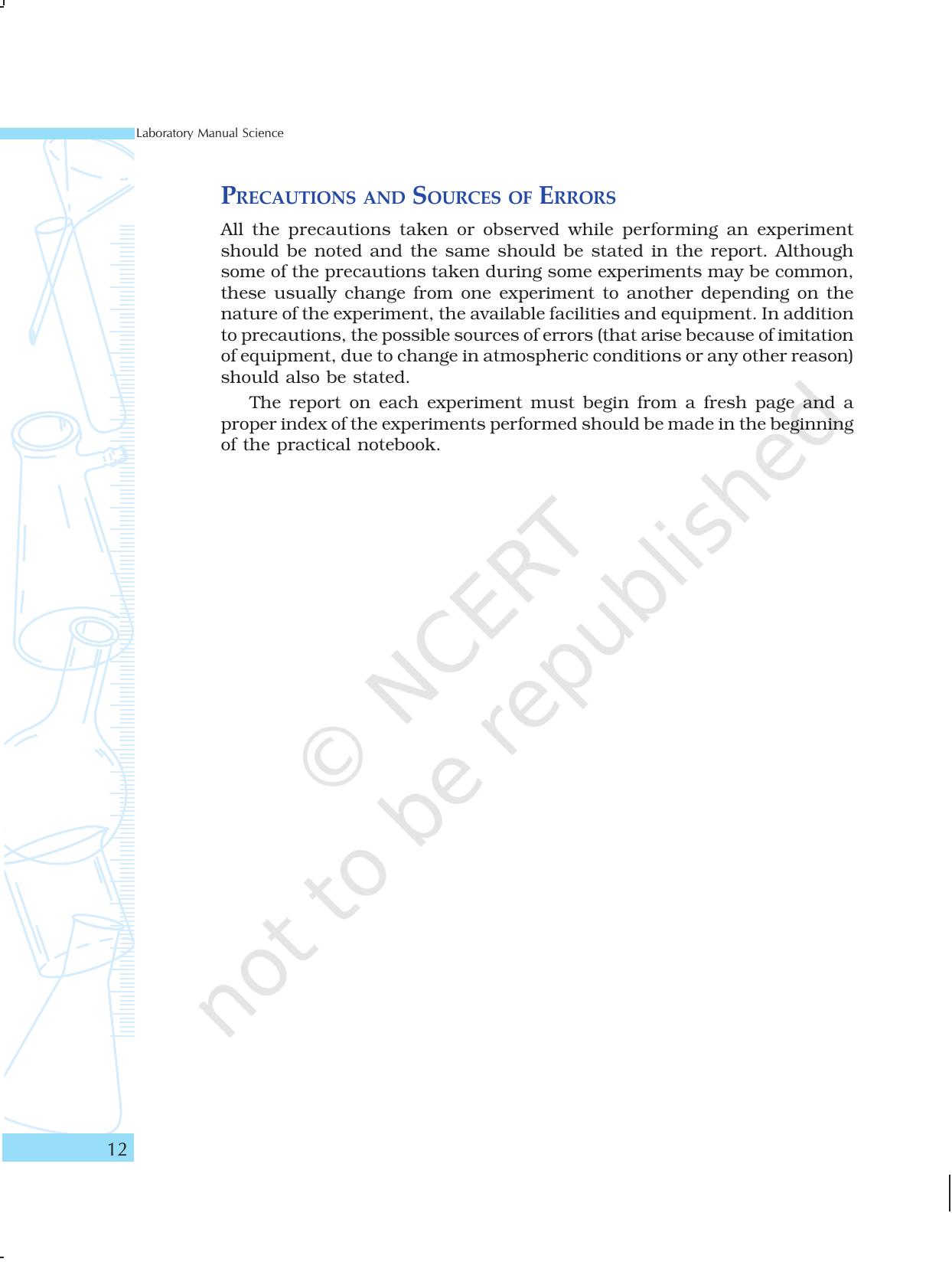 NCERT Laboratory Manuals for Class X Science - Introduction - Page 12