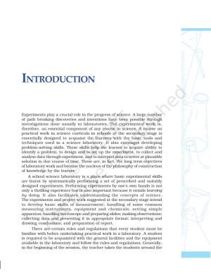 NCERT Laboratory Manuals for Class X Science - Introduction