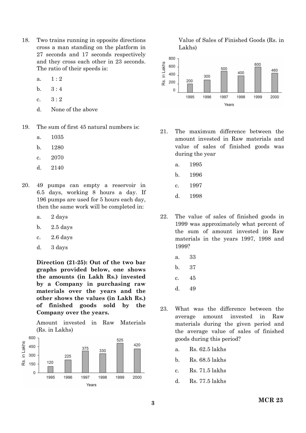 TANCET 2023 MCA Question Paper - Page 4