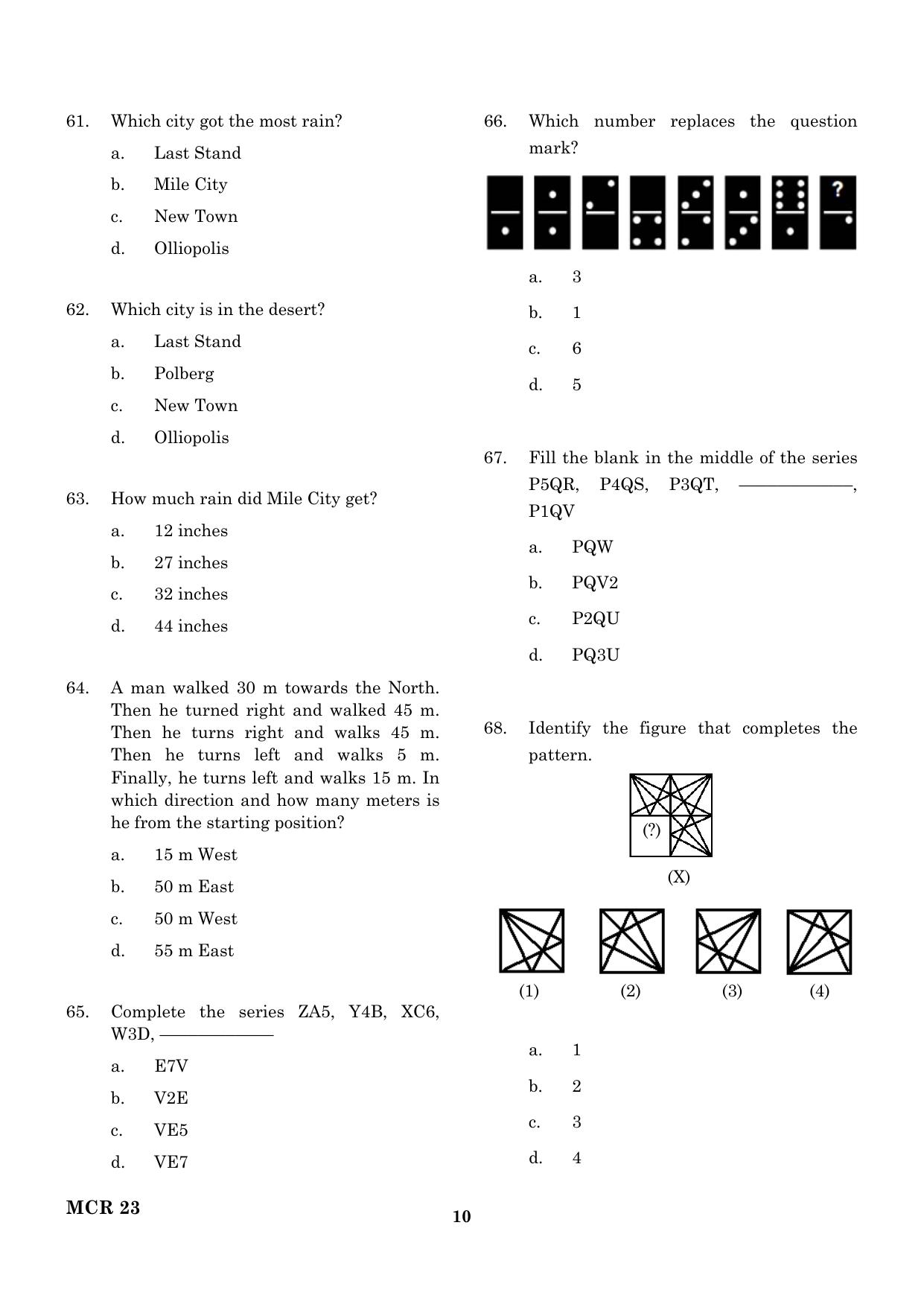 TANCET 2023 MCA Question Paper - Page 11