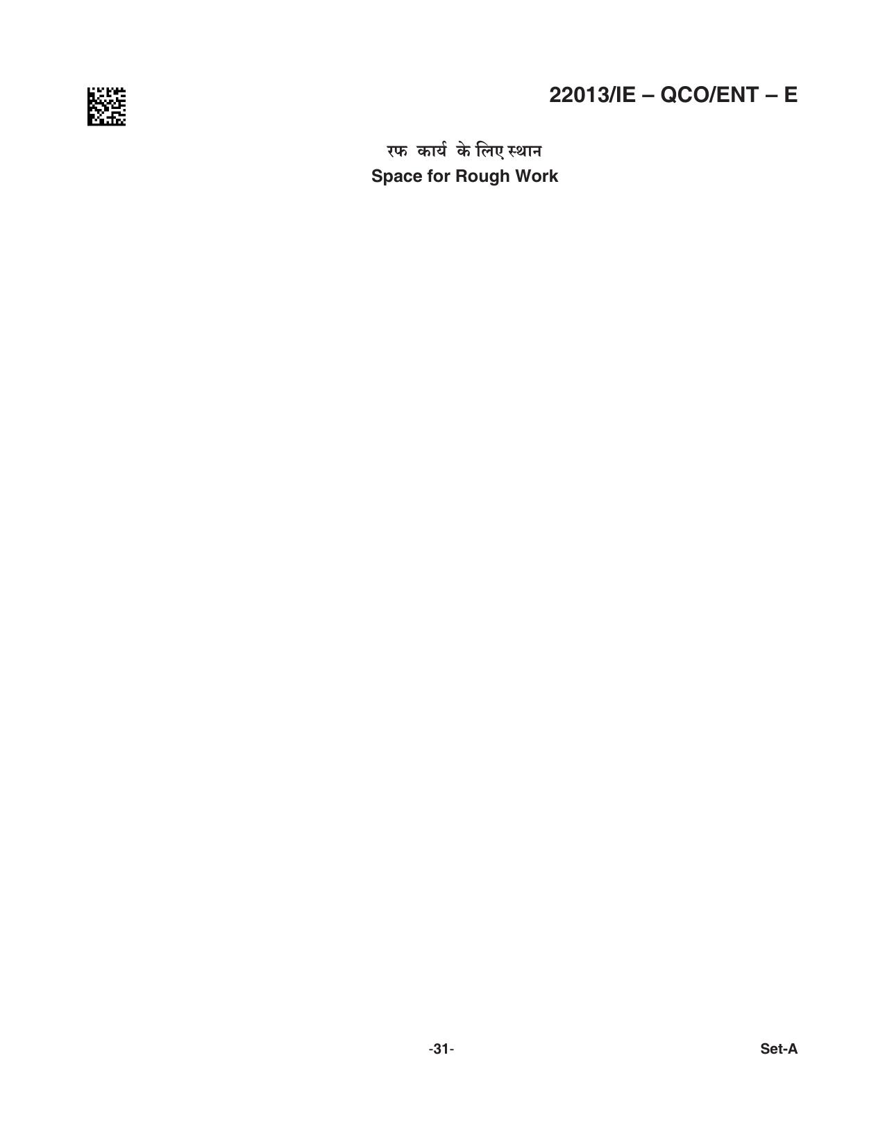 CG Post Basic B.Sc Nursing 2021 Question Paper - Page 31