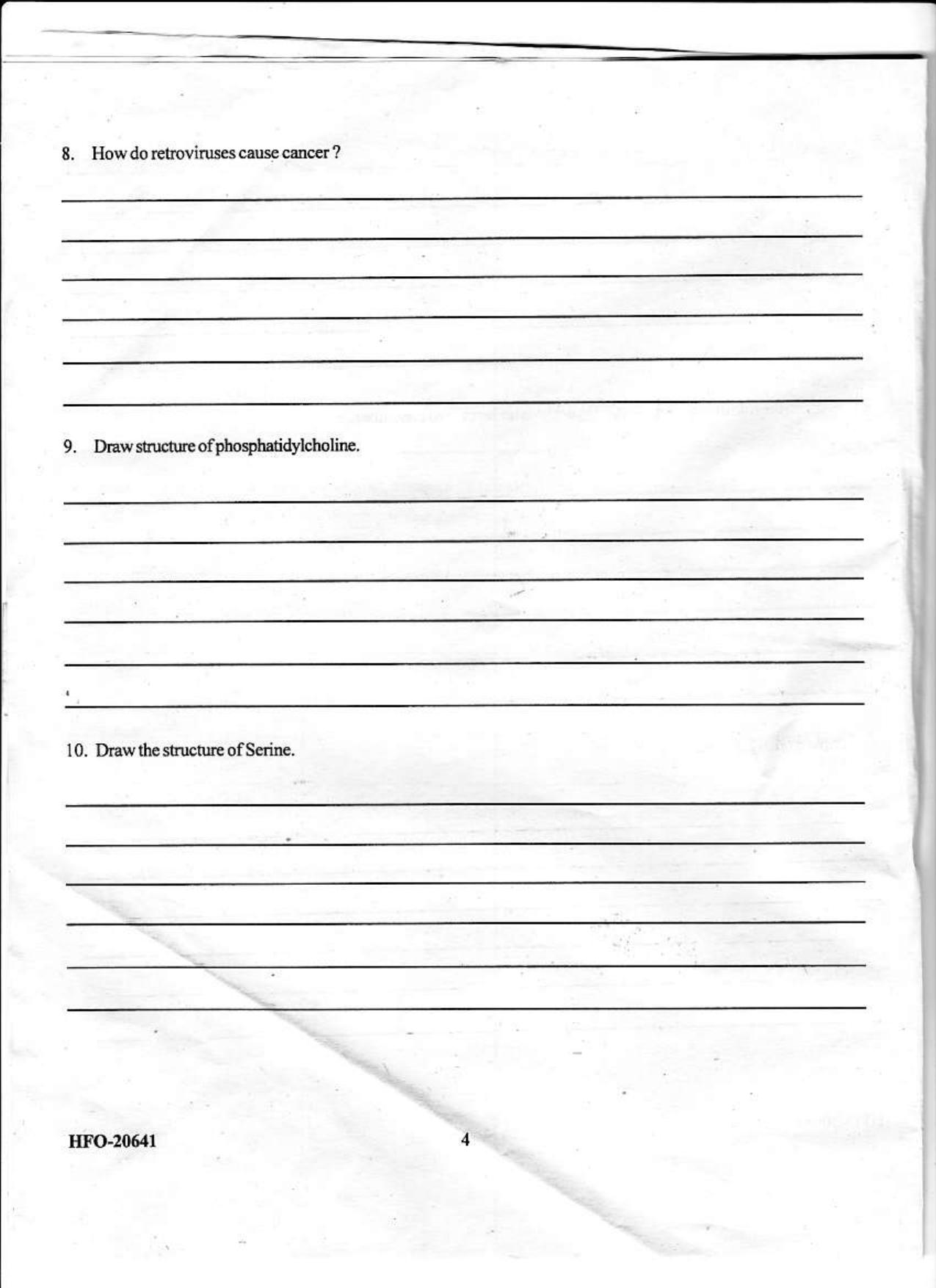 KUET 2023 M.Sc. Biotechnology (Paper II) Question Paper - Page 4