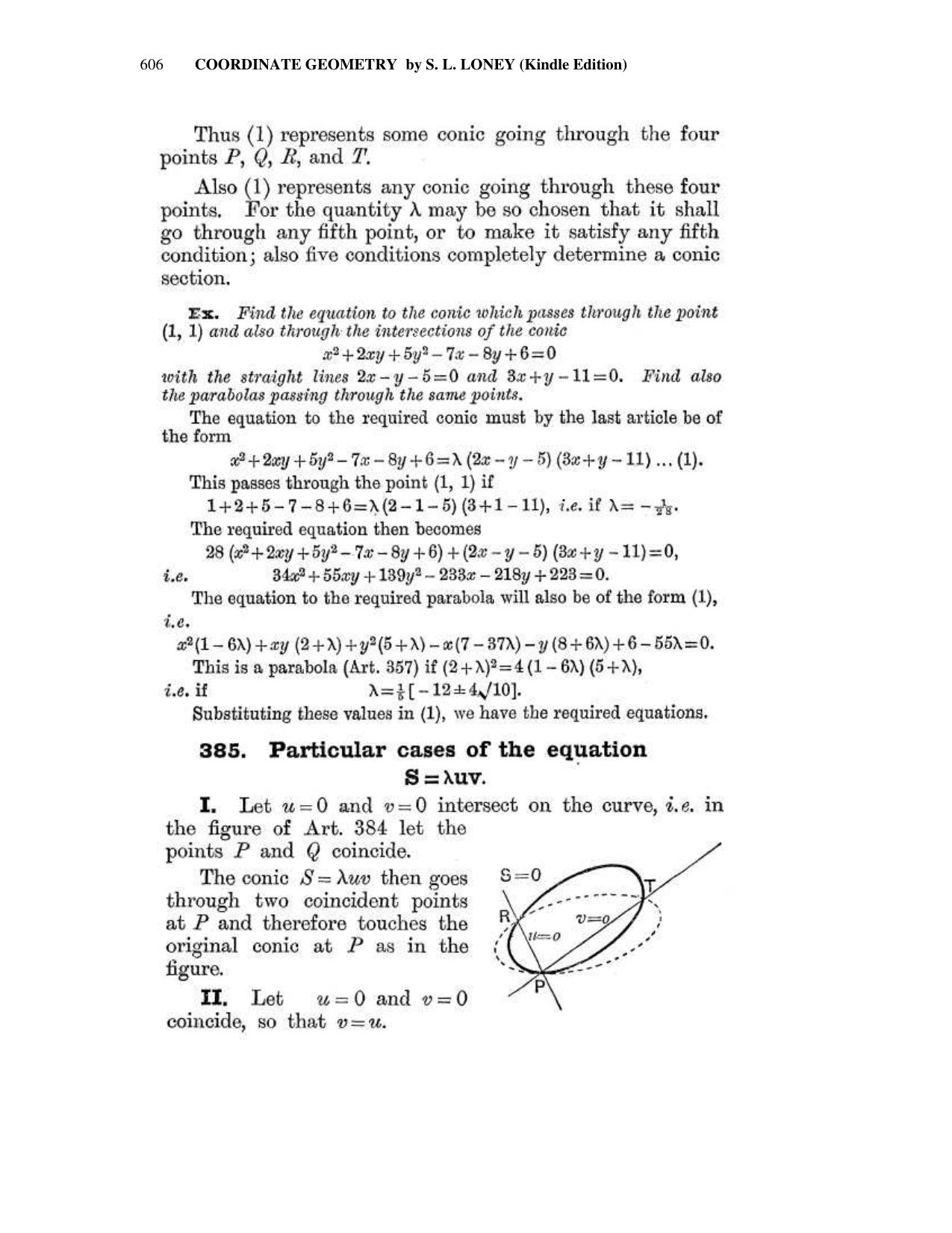 Chapter 16: The General Conic - SL Loney Solutions: The Elements of Coordinate Geometry - Page 16