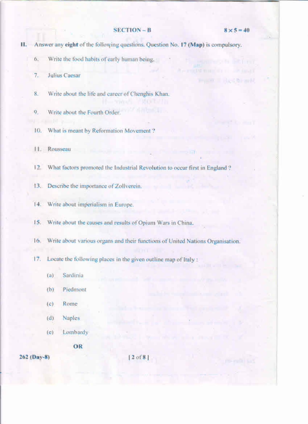 AP Inter 2nd Year History-II (EM)I May-2019-General Question Paper - Page 2