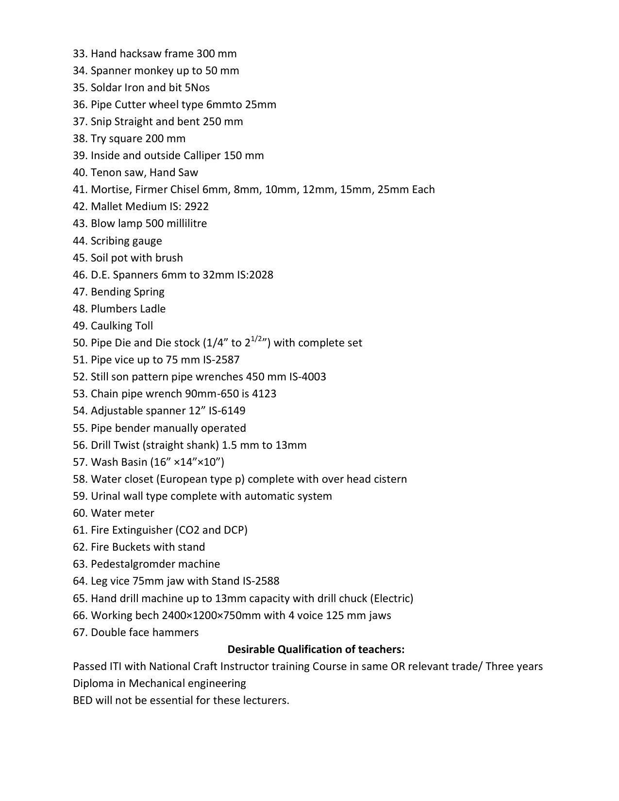 UP Board 9th Syllabus Trade-Plumbering - Page 4
