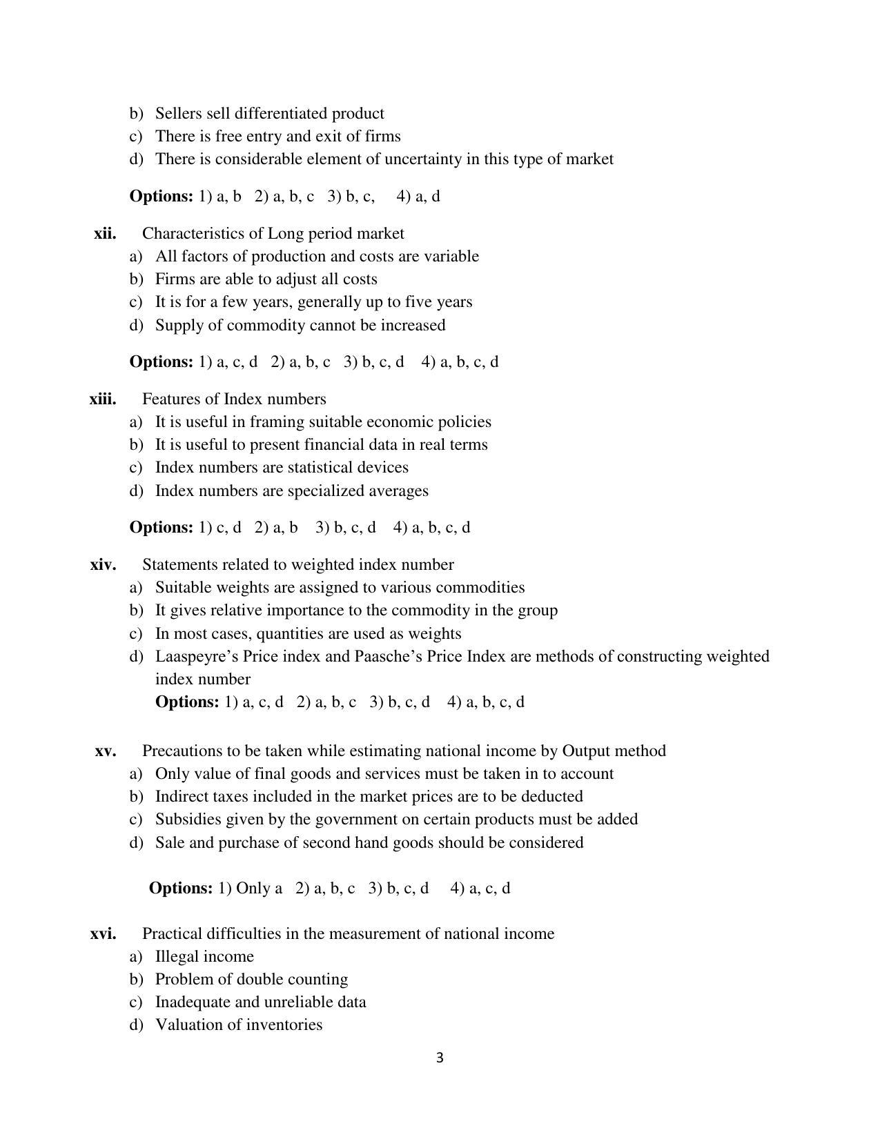 Maharashtra Board Class 12 Economics Sample Papers - Page 4
