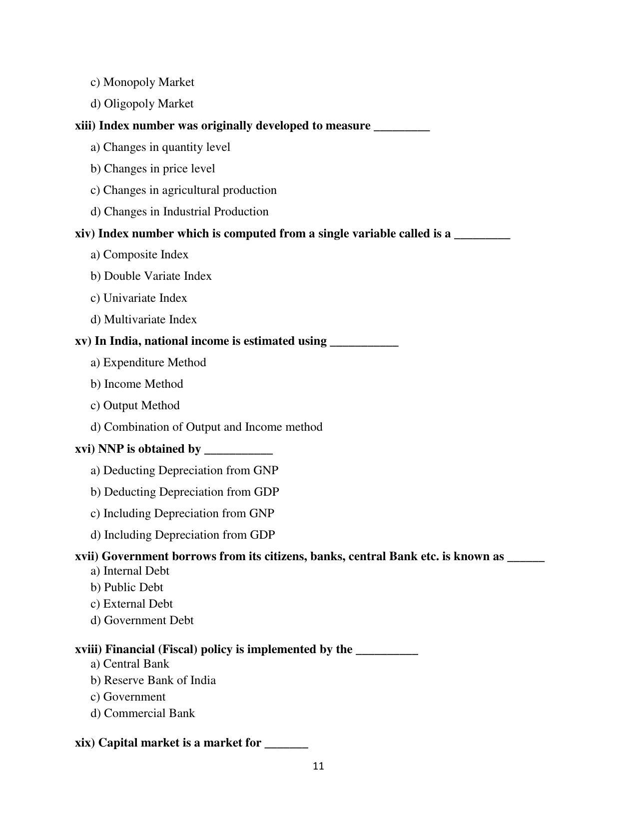 Maharashtra Board Class 12 Economics Sample Papers - Page 12