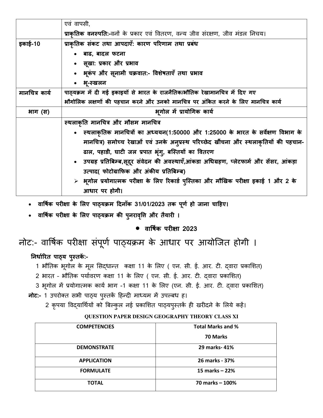 Edudel Class 11 Geography (Hindi Medium) Syllabus - Page 3