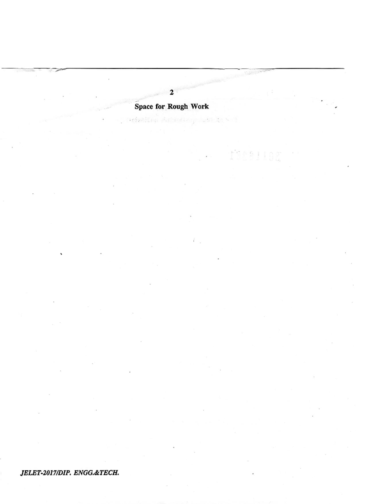 WBJEE  JELET 2017 ( Engg. & Tech. ) - Page 2