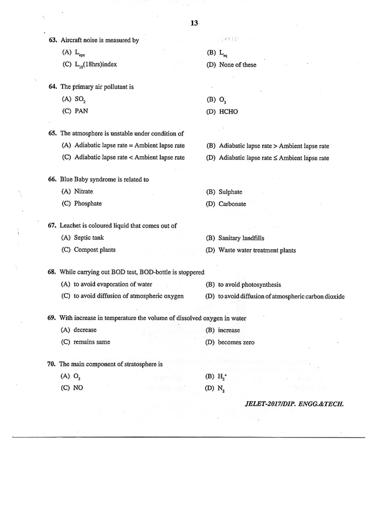 WBJEE  JELET 2017 ( Engg. & Tech. ) - Page 13