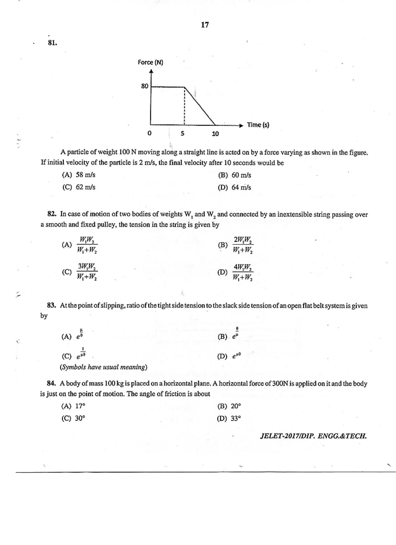 WBJEE  JELET 2017 ( Engg. & Tech. ) - Page 17