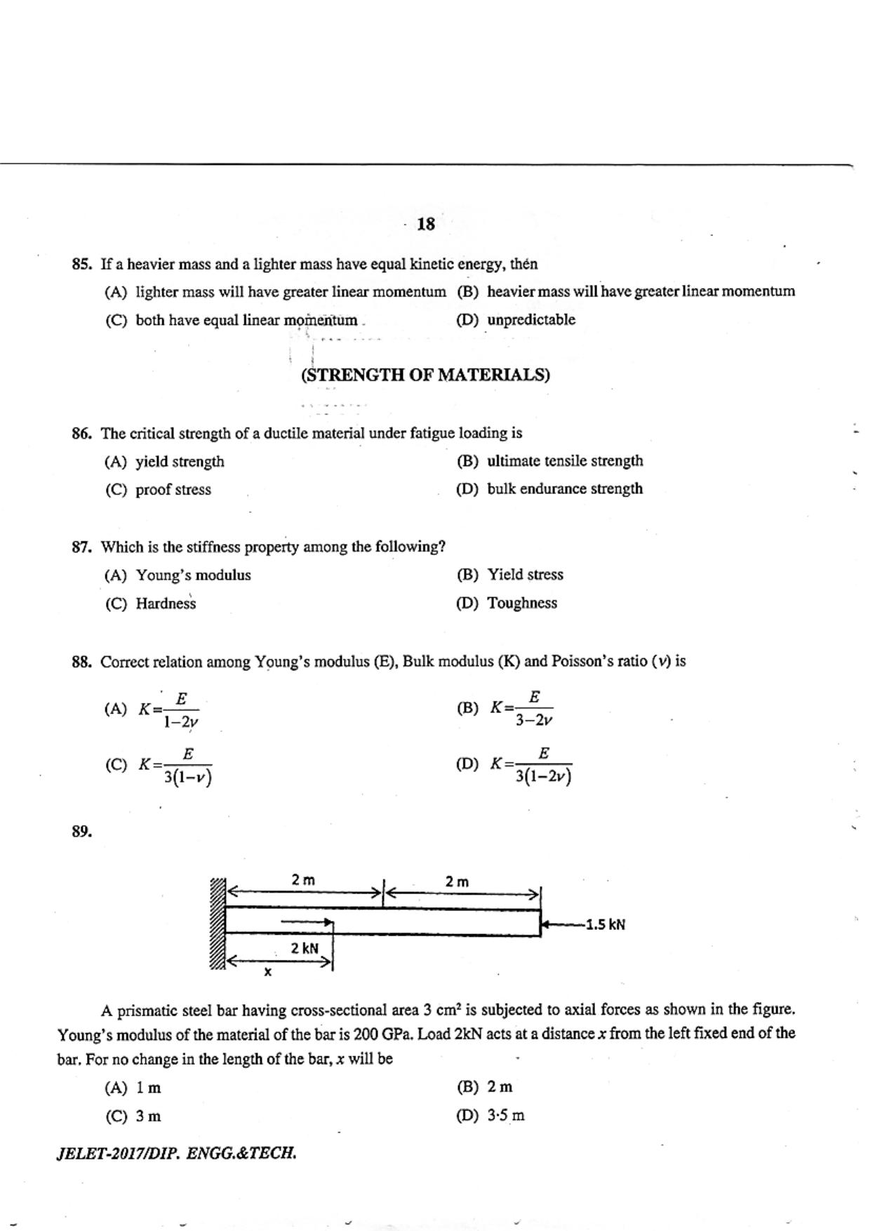 WBJEE  JELET 2017 ( Engg. & Tech. ) - Page 18