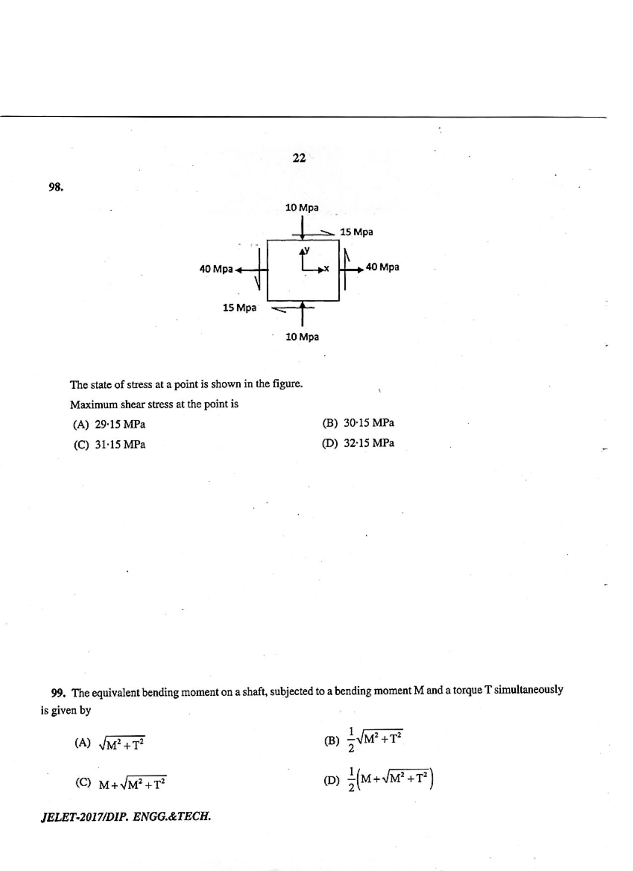 WBJEE  JELET 2017 ( Engg. & Tech. ) - Page 22