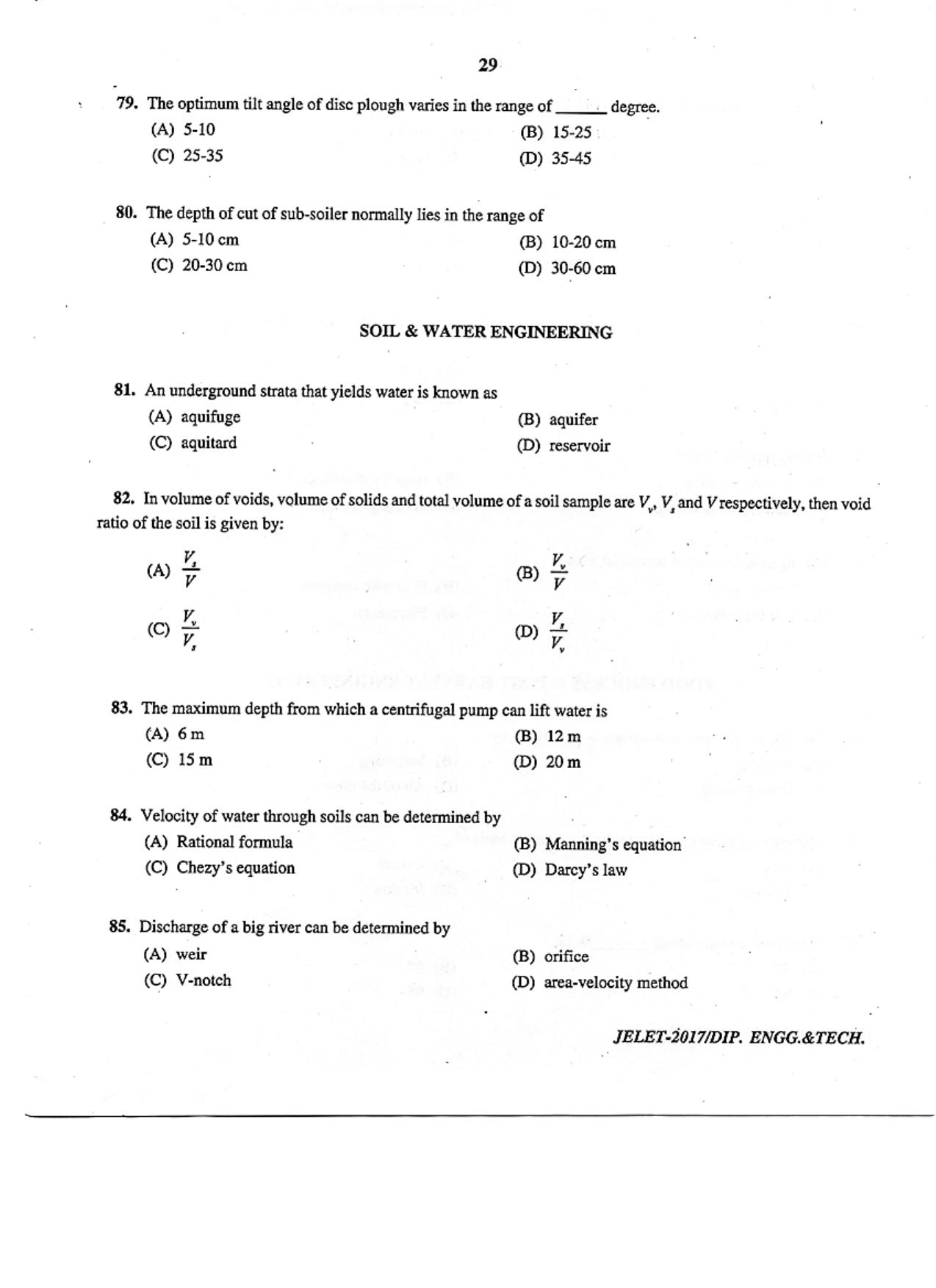 WBJEE  JELET 2017 ( Engg. & Tech. ) - Page 29