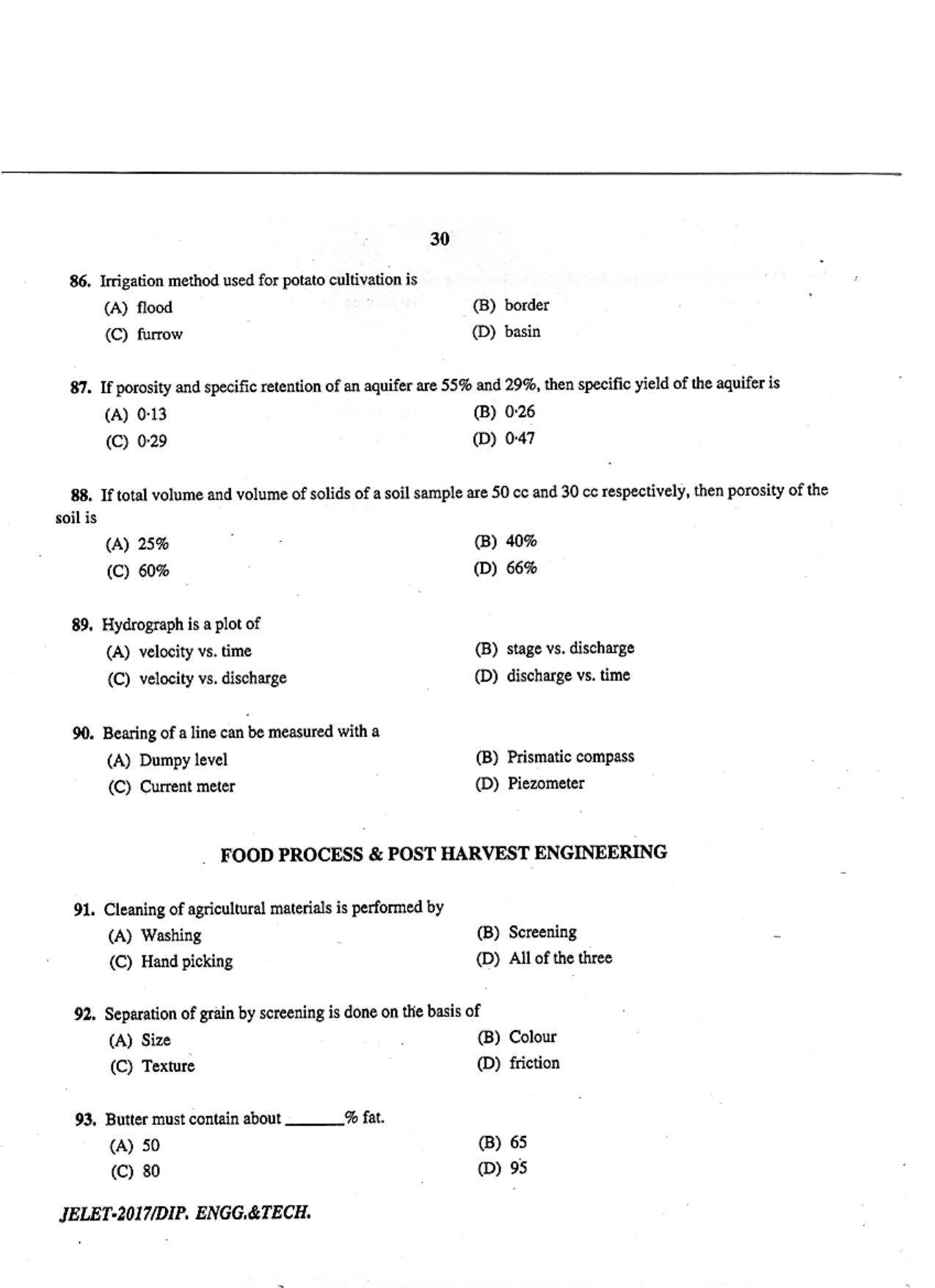 WBJEE  JELET 2017 ( Engg. & Tech. ) - Page 30