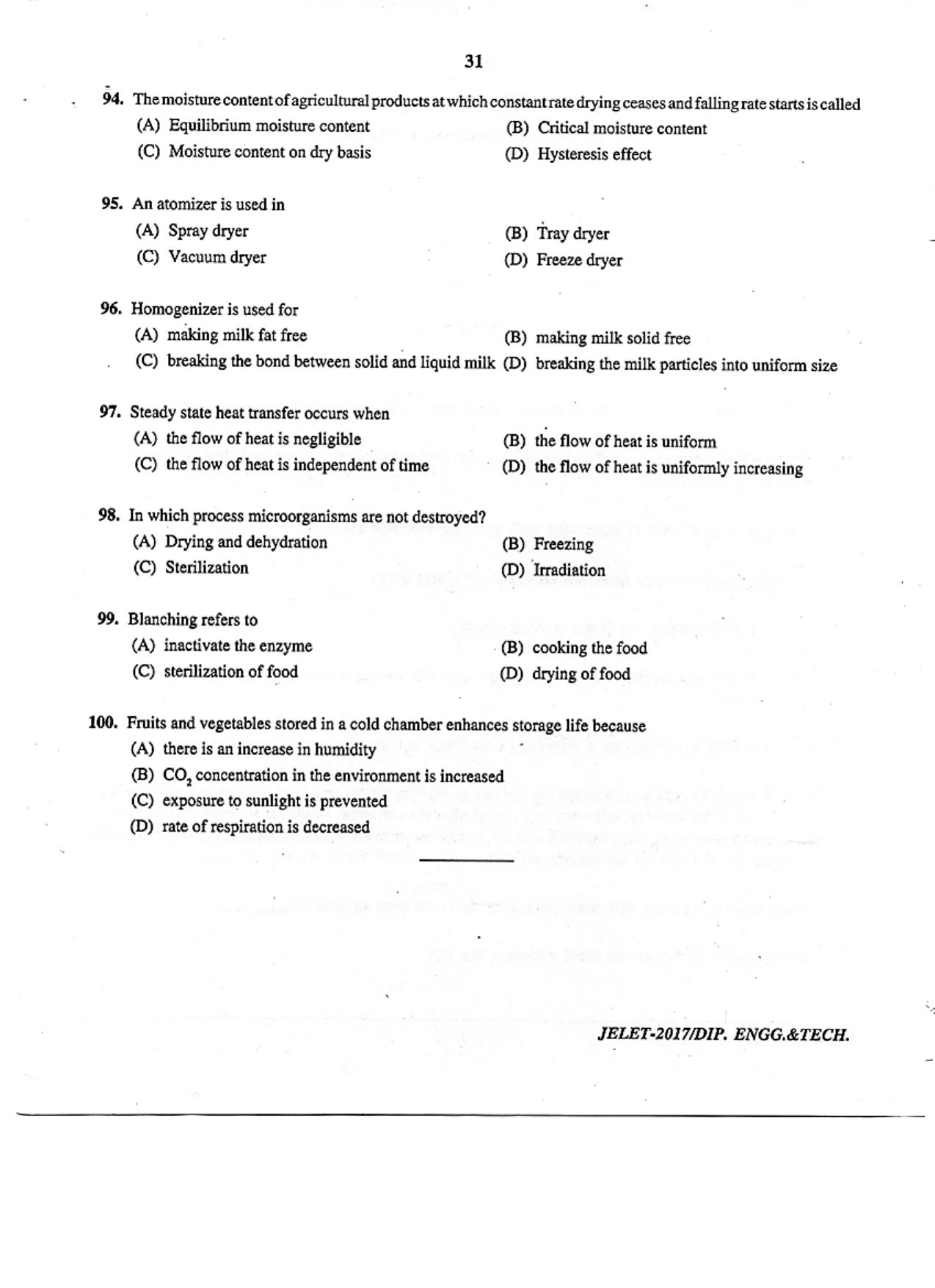 WBJEE  JELET 2017 ( Engg. & Tech. ) - Page 31