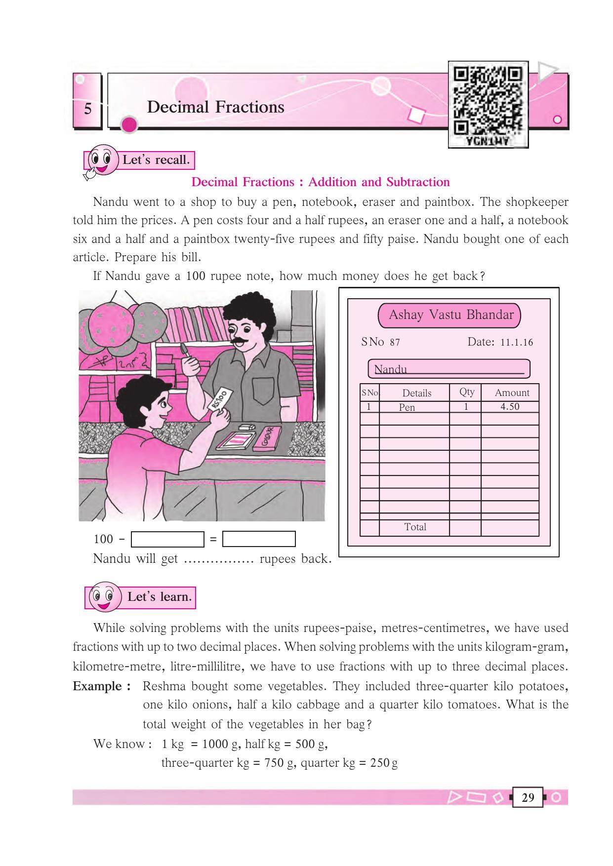 Maharashtra Board Class 6 Maths Textbook - Page 39