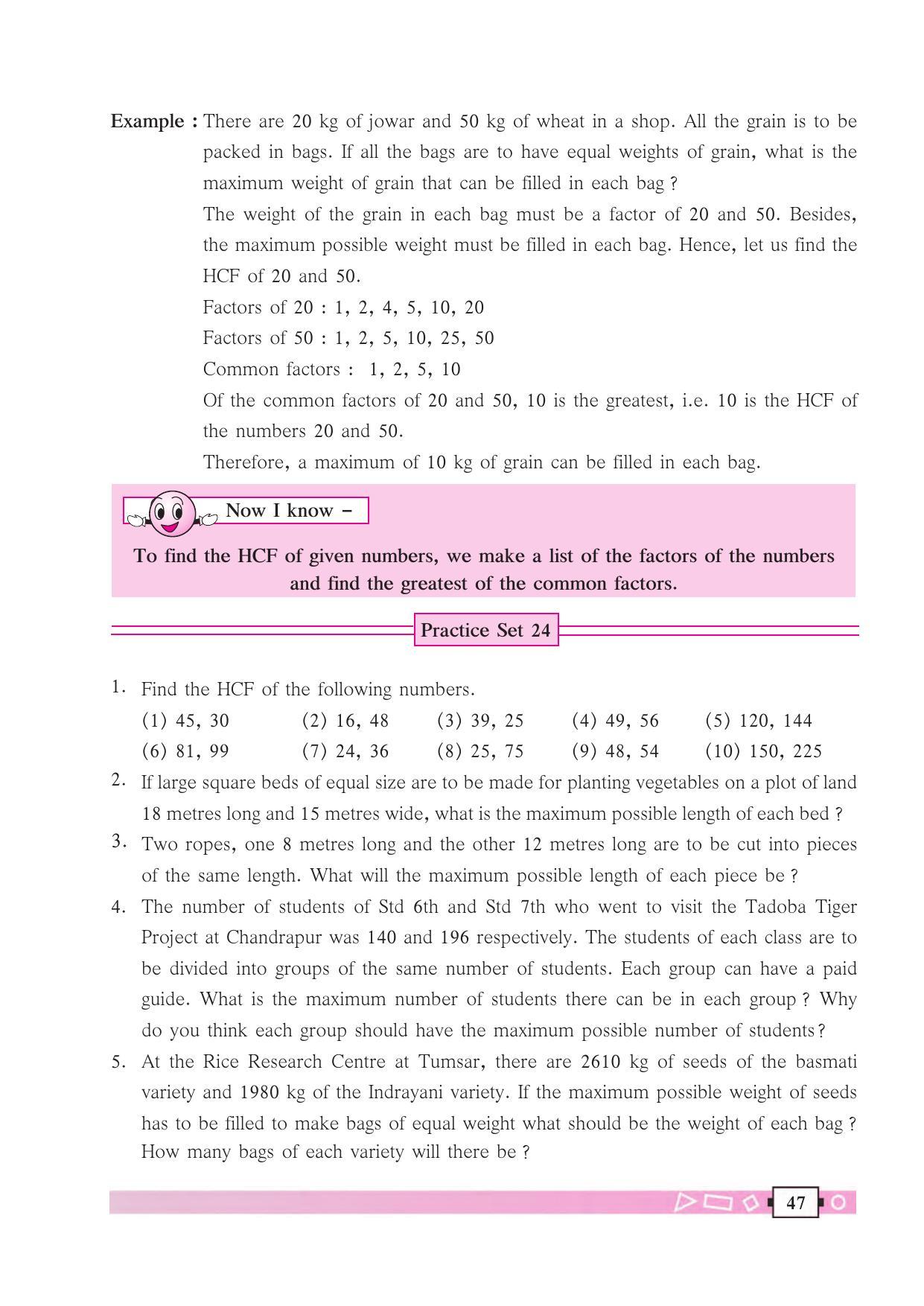 Maharashtra Board Class 6 Maths Textbook - Page 57