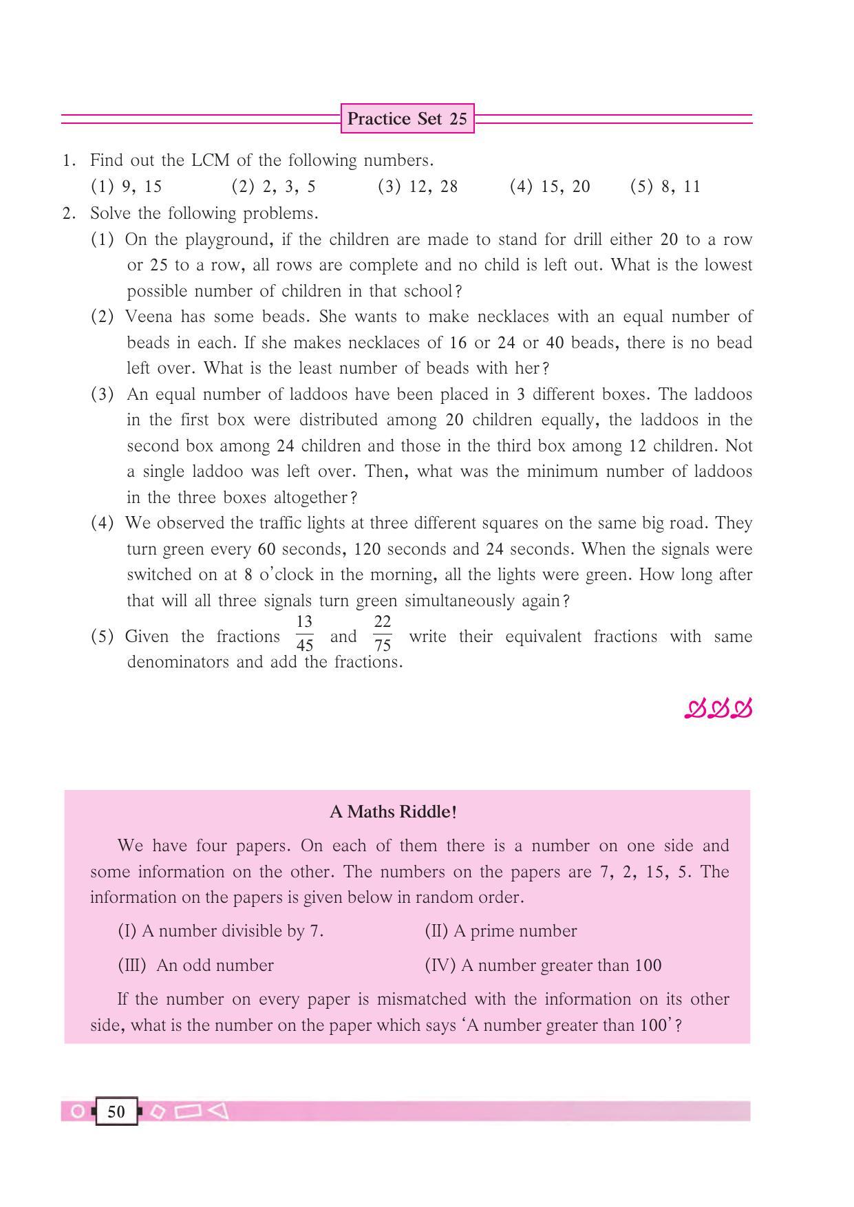 Maharashtra Board Class 6 Maths Textbook - Page 60
