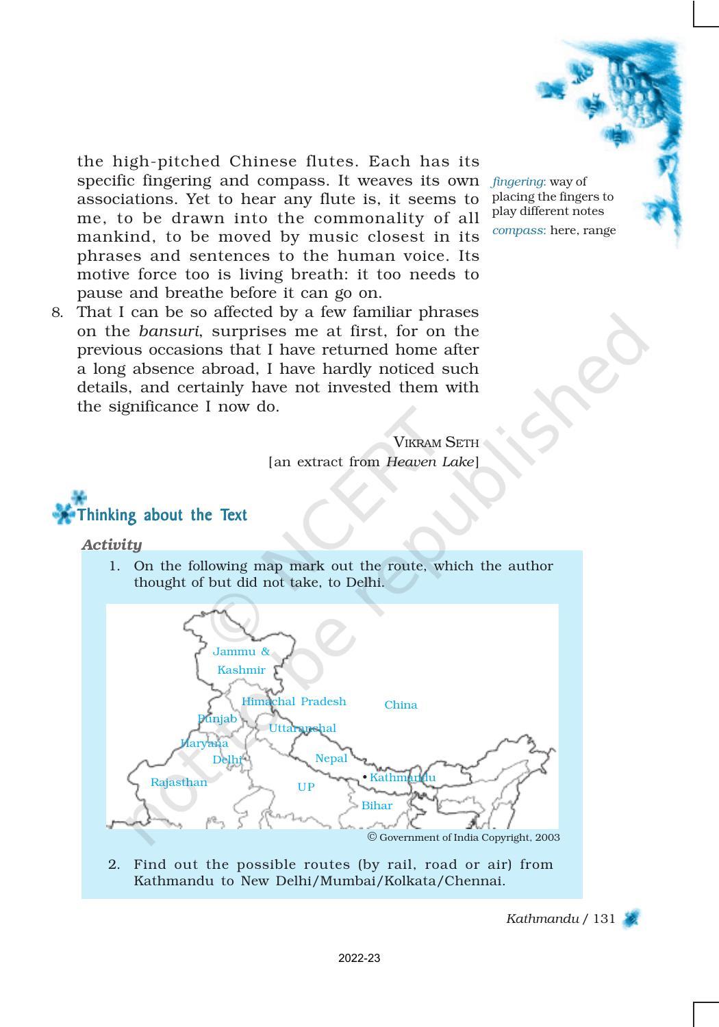 NCERT Book for Class 9 English Chapter 10 Kathmandu - Page 5