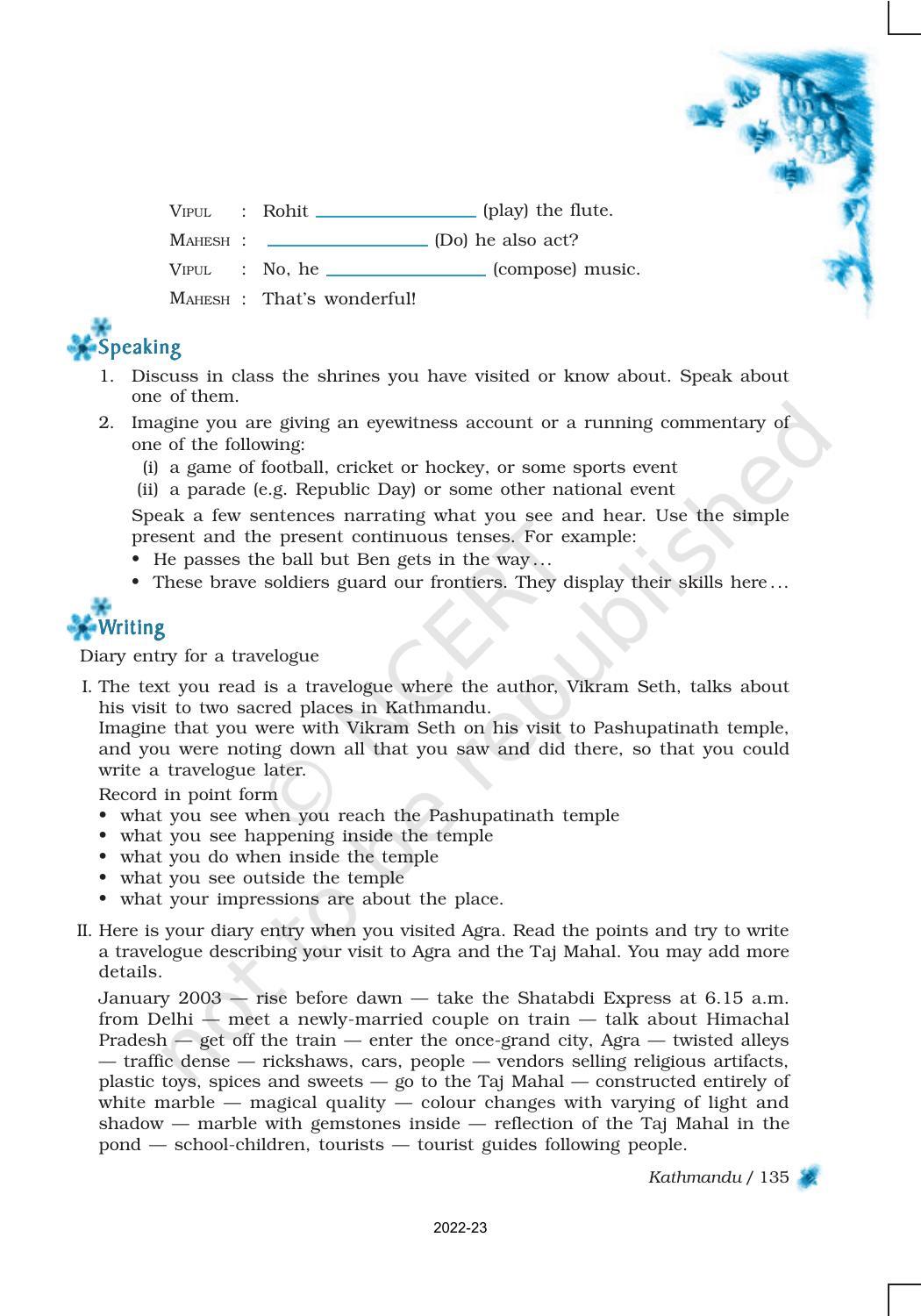 NCERT Book for Class 9 English Chapter 10 Kathmandu - Page 9