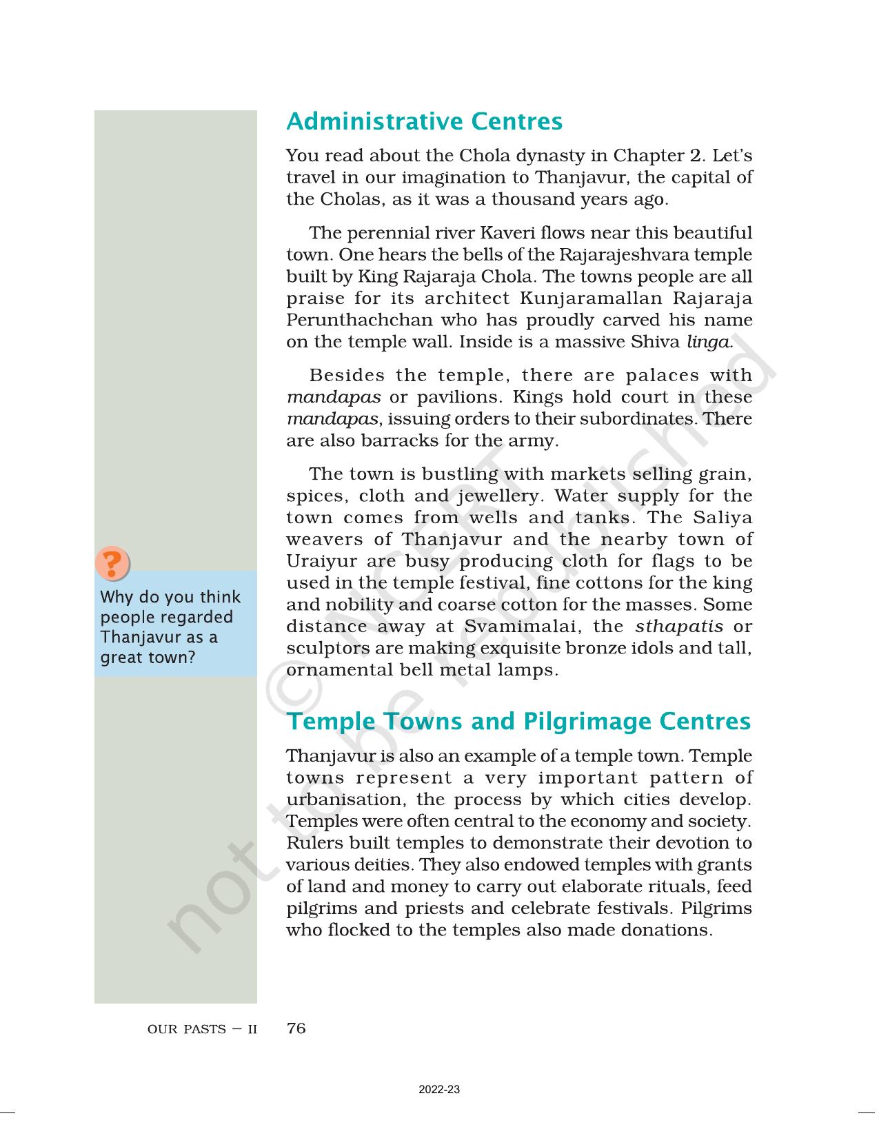 NCERT Book for Class 7 Social Science(History): Chapter 6-Towns Traders and Craft-persons - Page 2