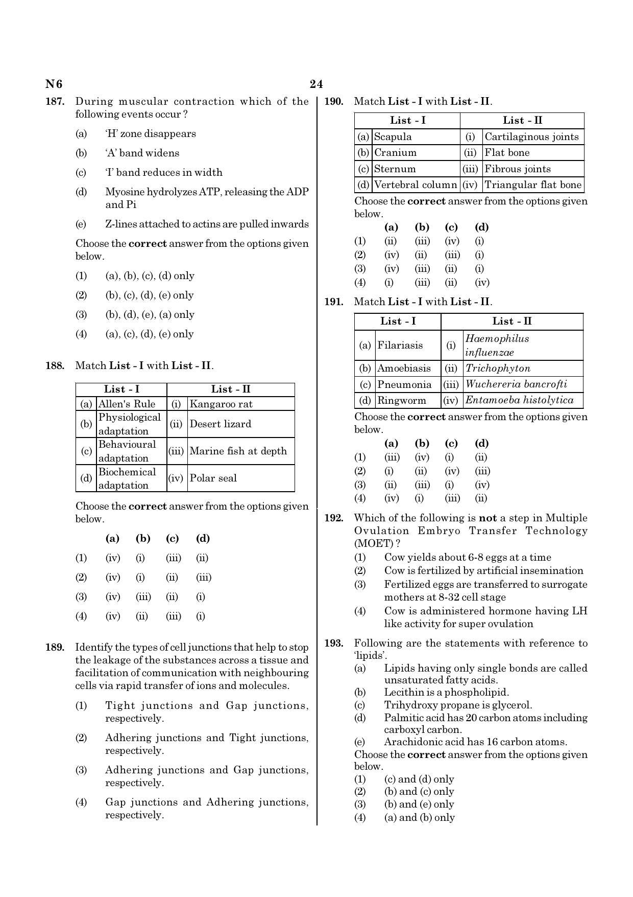 NEET N6 2021 Question Paper - Page 24