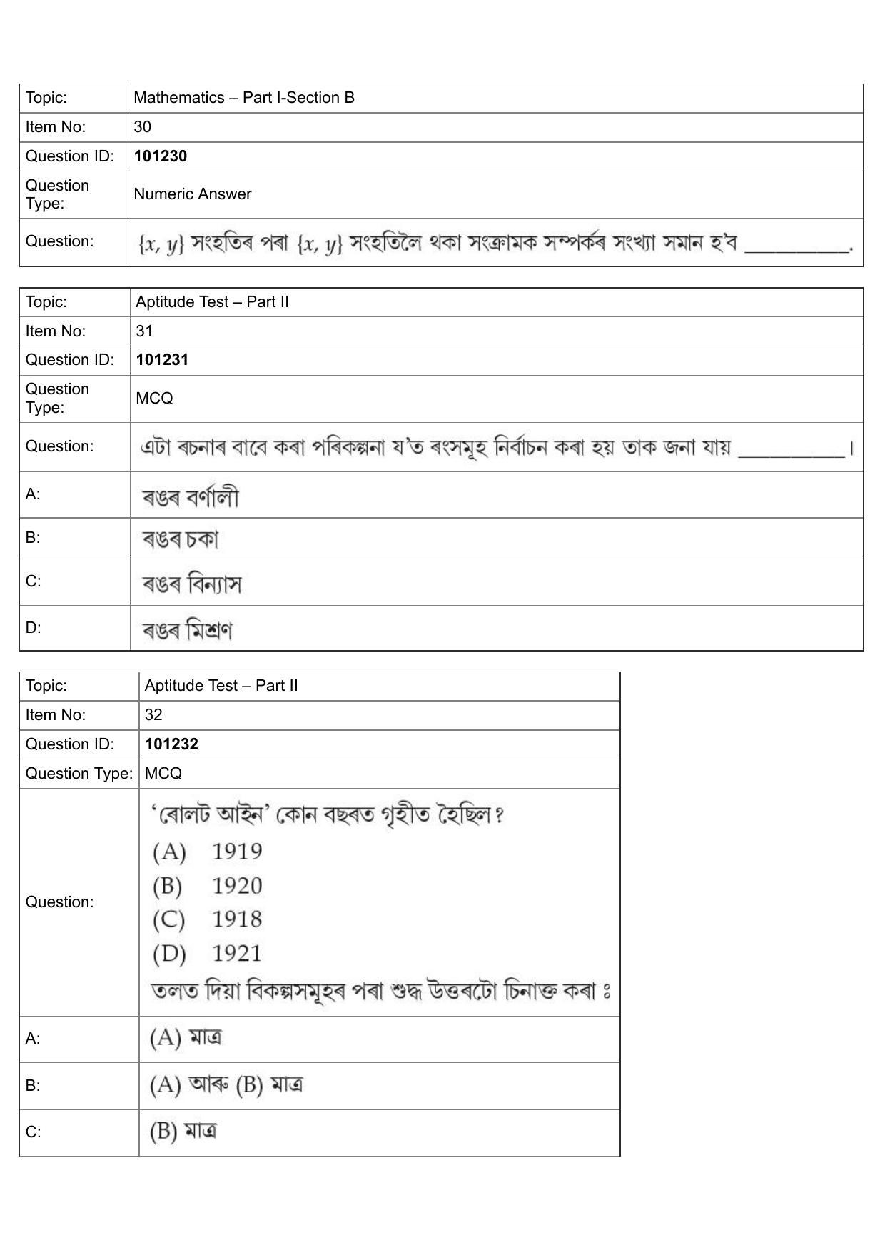 JEE Mains 2022: B.Arch Assamese (Shift 1) 30-07-2022 Question Paper - Page 13