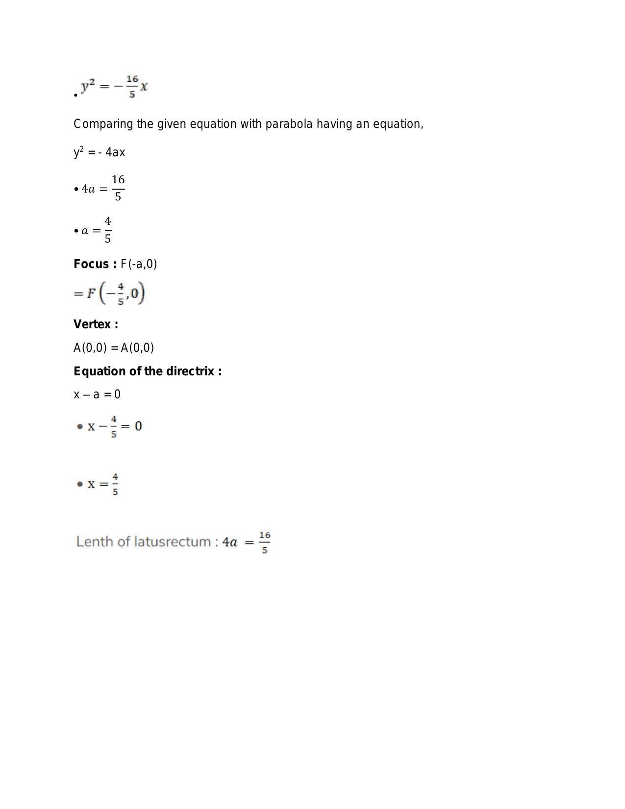 Chapter 22: Parabola: RS Aggarwal Class 11 Solutions - Page 8