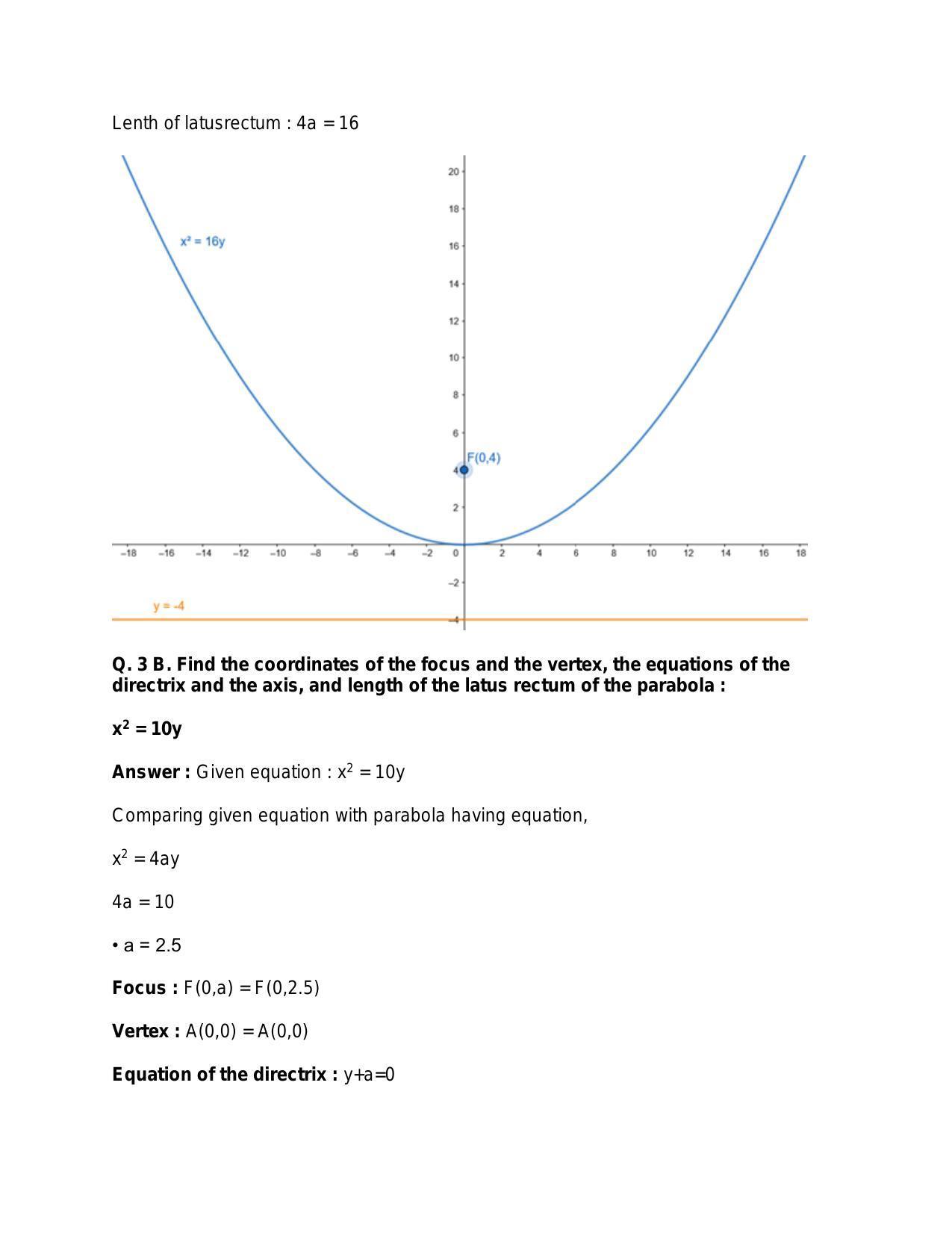 Chapter 22: Parabola: RS Aggarwal Class 11 Solutions - Page 10