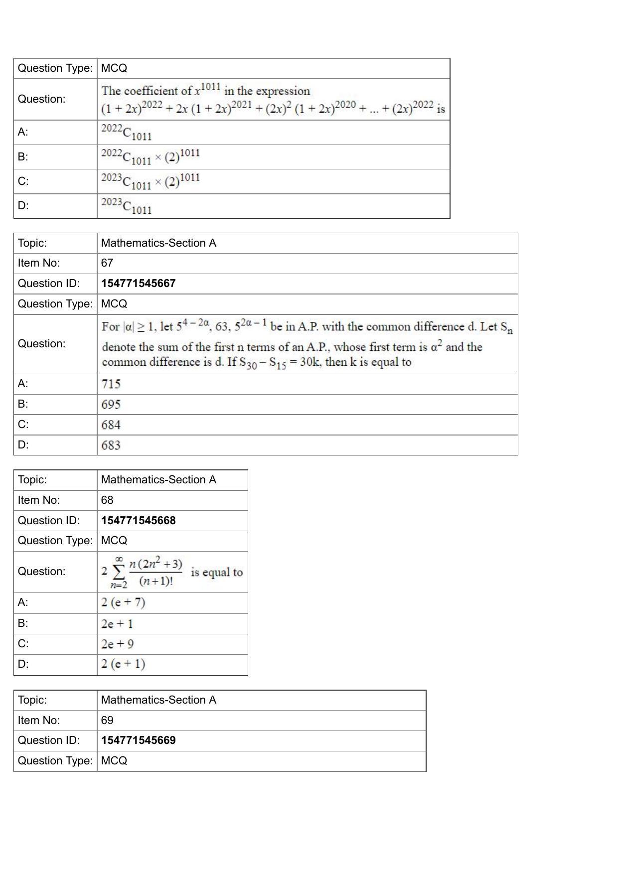 JEE Mains 2022: BTech English (Shift 2) 30-07-2022 Question Paper - Page 24