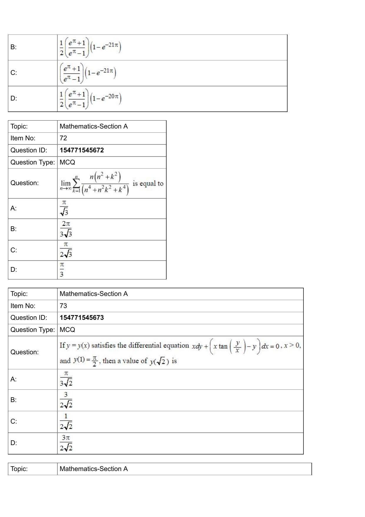JEE Mains 2022: BTech English (Shift 2) 30-07-2022 Question Paper - Page 26