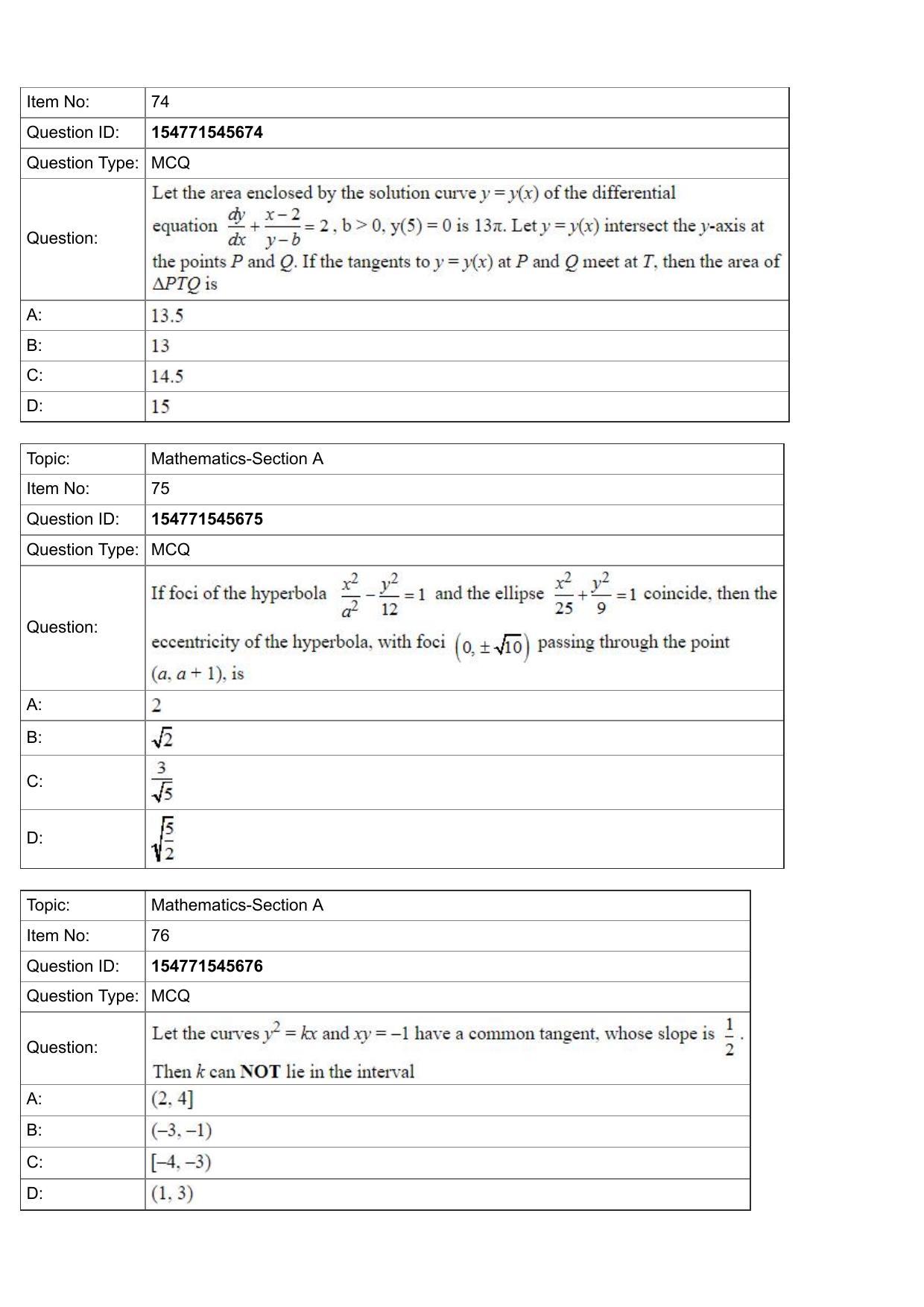 JEE Mains 2022: BTech English (Shift 2) 30-07-2022 Question Paper - Page 27