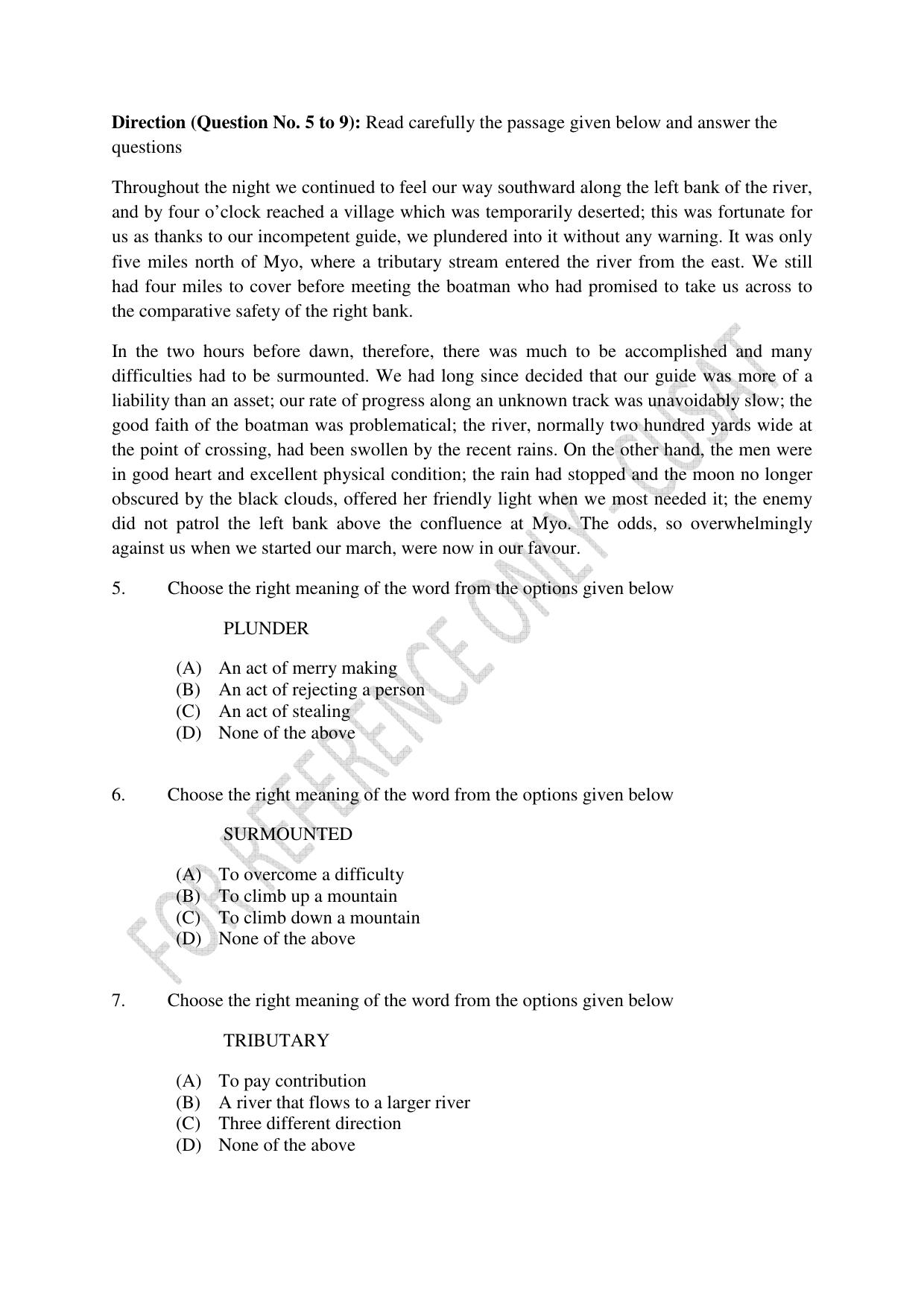 CUSAT CAT 2023 IP IPR PHD Question Paper - Page 2