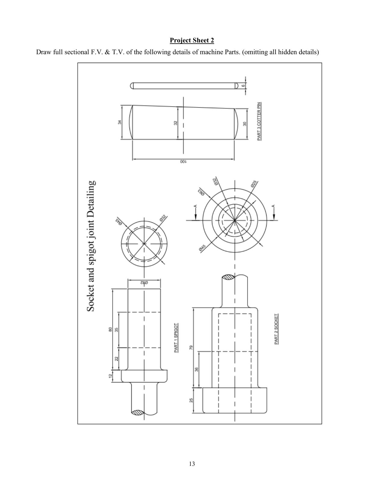 ISC Class XI & XII Geometrical & Mechanical Drawing 2025 Syllabus - Page 13