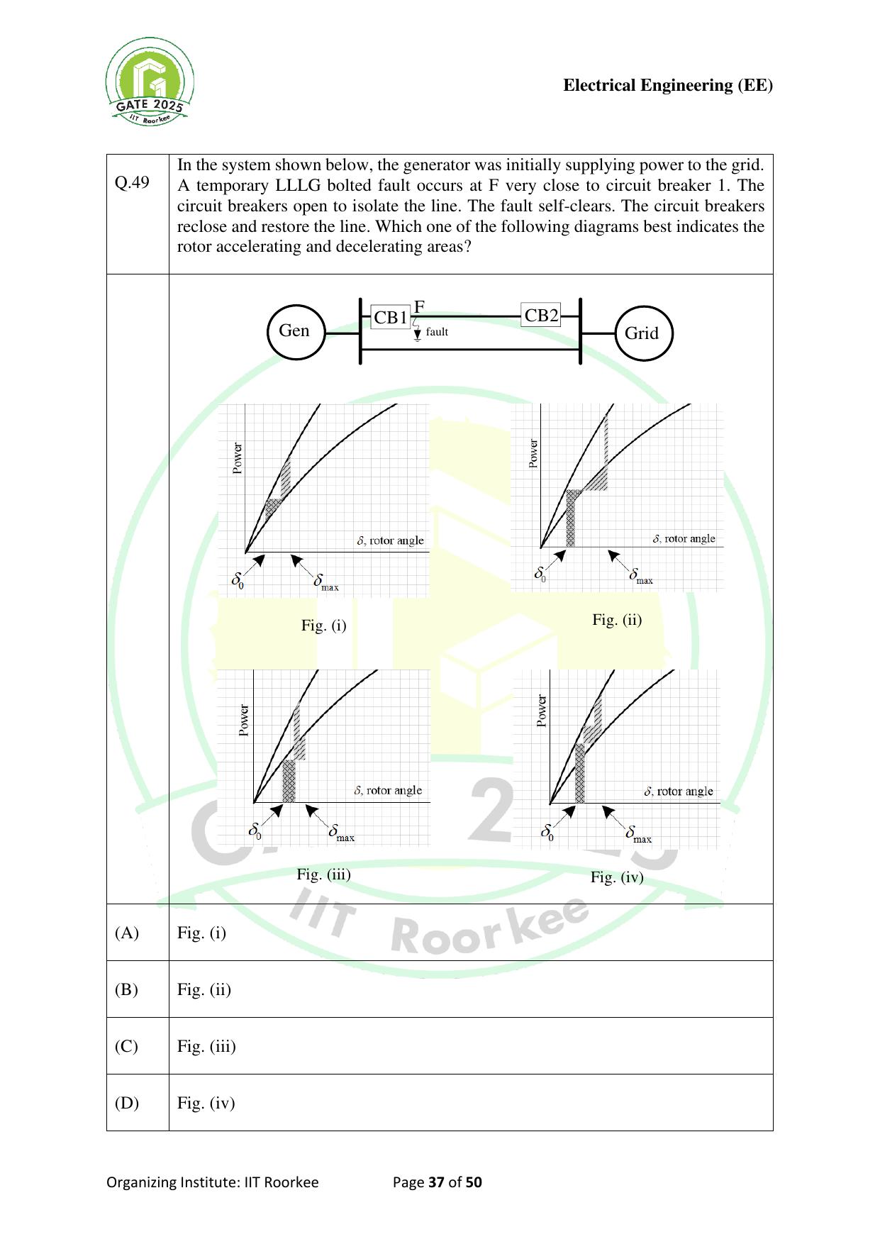 GATE 2025 Electrical Engineering (EE) Question Paper - Page 37