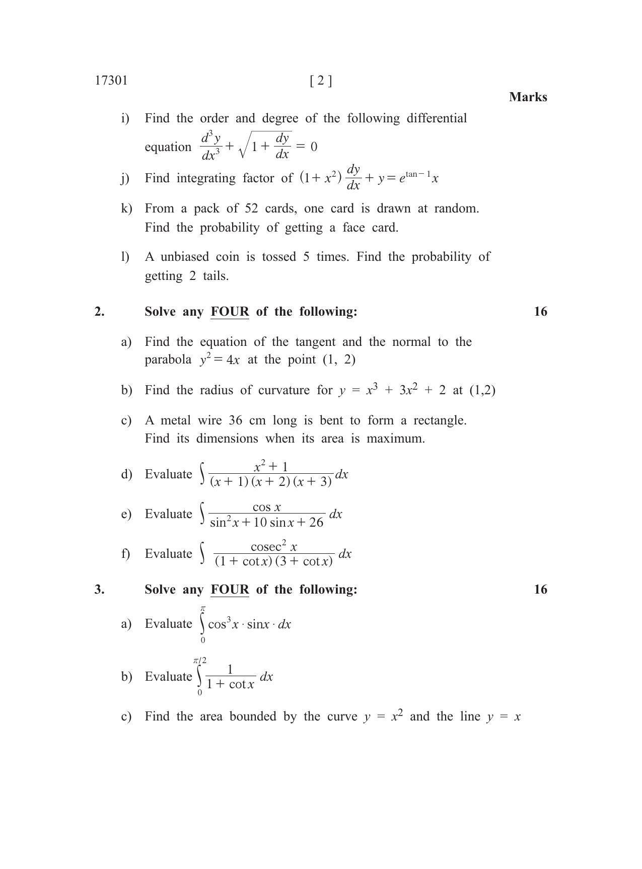 MSBTE Summer Question Paper 2019 - Applied mathematics - IndCareer Docs