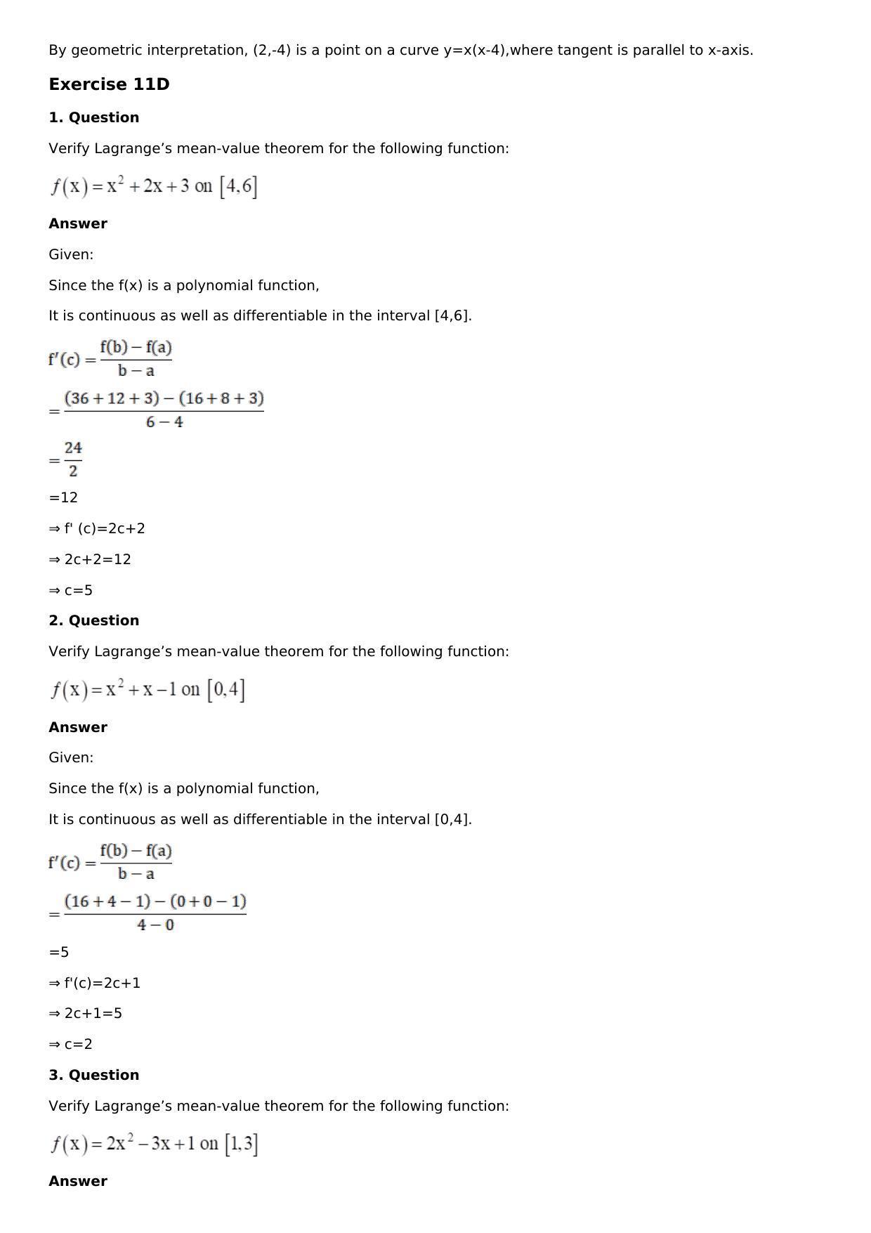 Chapter 11: Applications of Derivatives Solutions: RS Aggarwal Class 12 Solutions  - Page 33