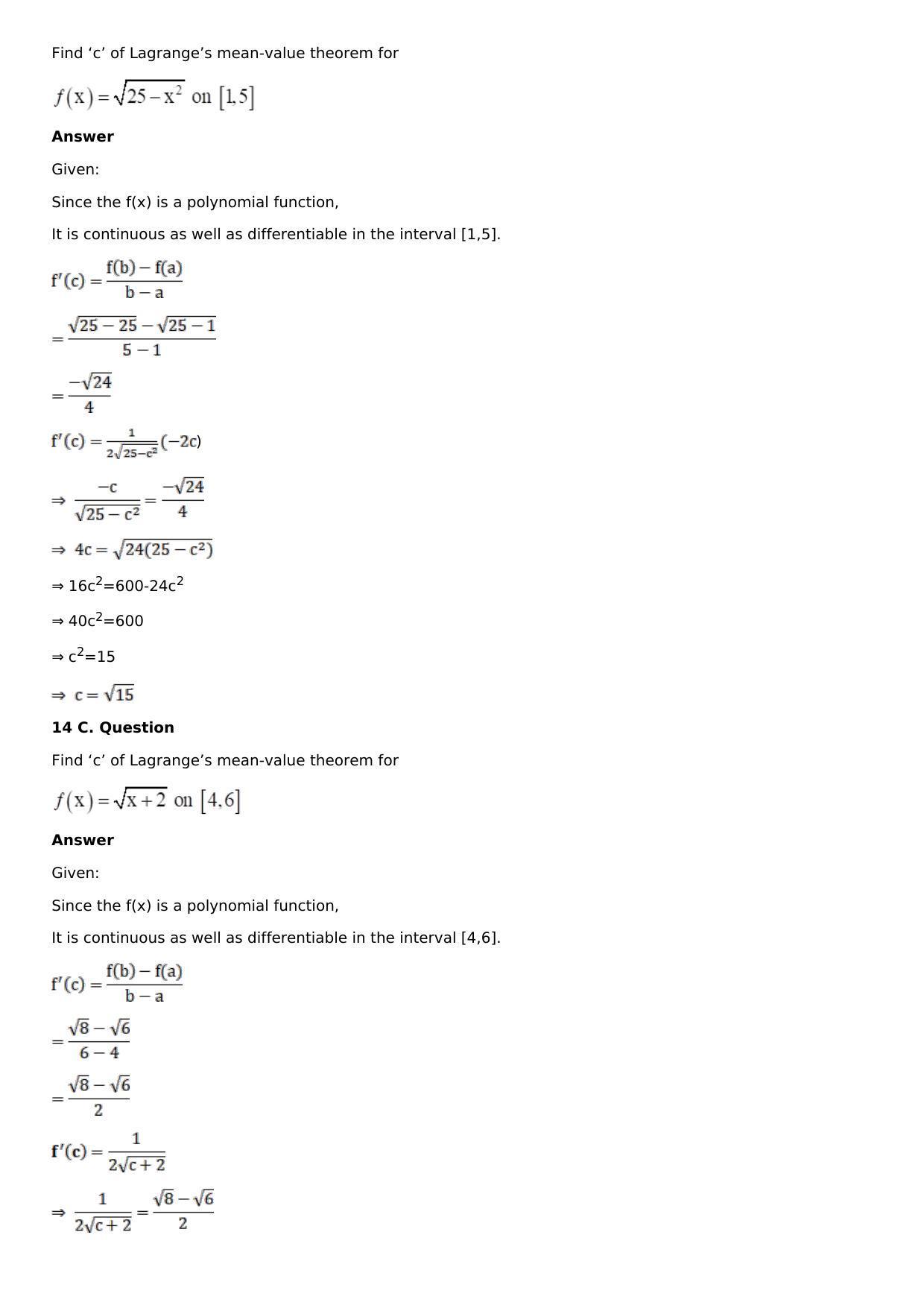 Chapter 11: Applications of Derivatives Solutions: RS Aggarwal Class 12 Solutions  - Page 41