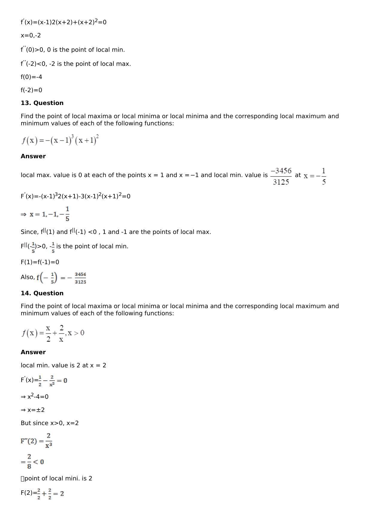Chapter 11: Applications of Derivatives Solutions: RS Aggarwal Class 12 Solutions  - Page 48