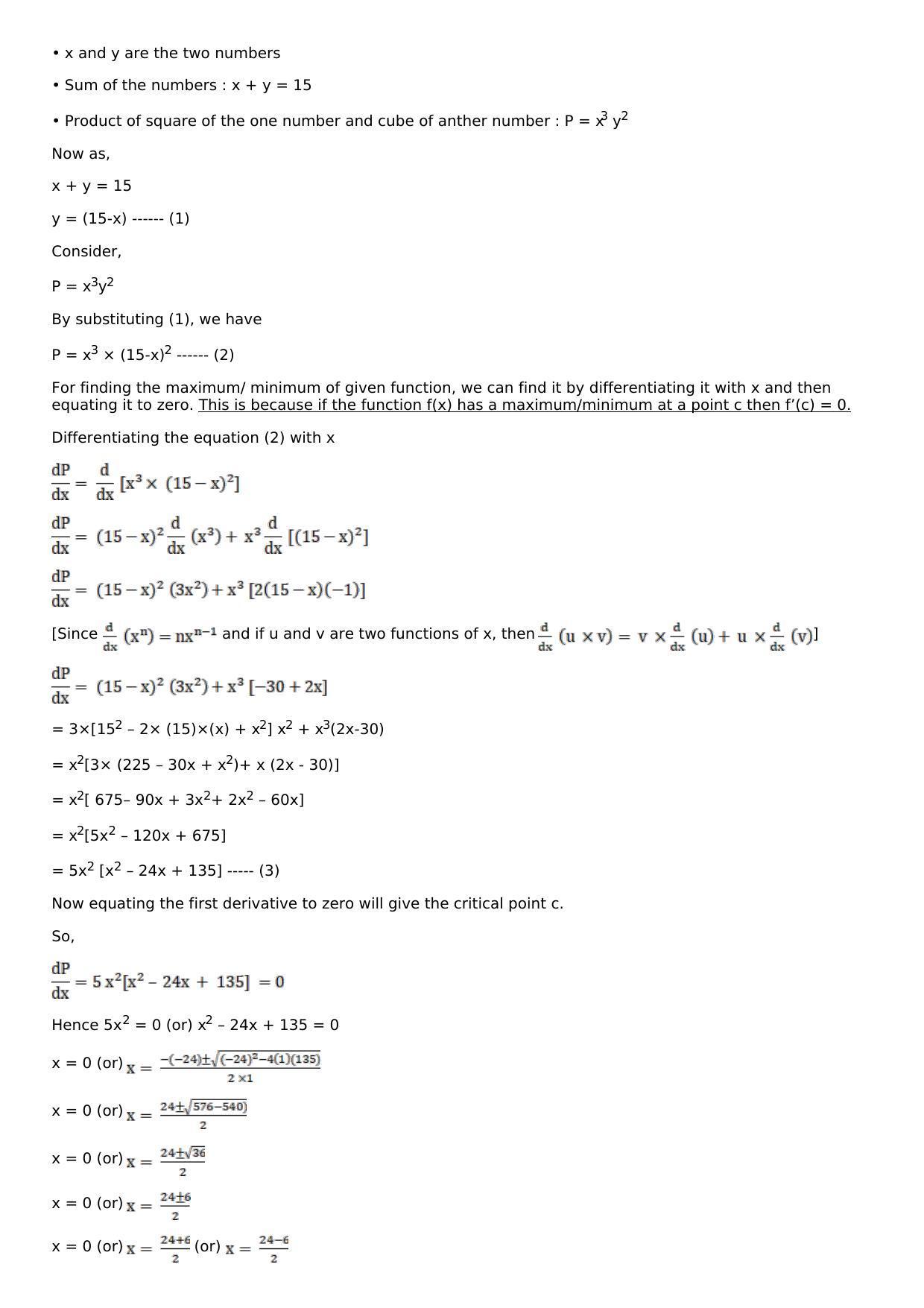 Chapter 11: Applications of Derivatives Solutions: RS Aggarwal Class 12 Solutions  - Page 56