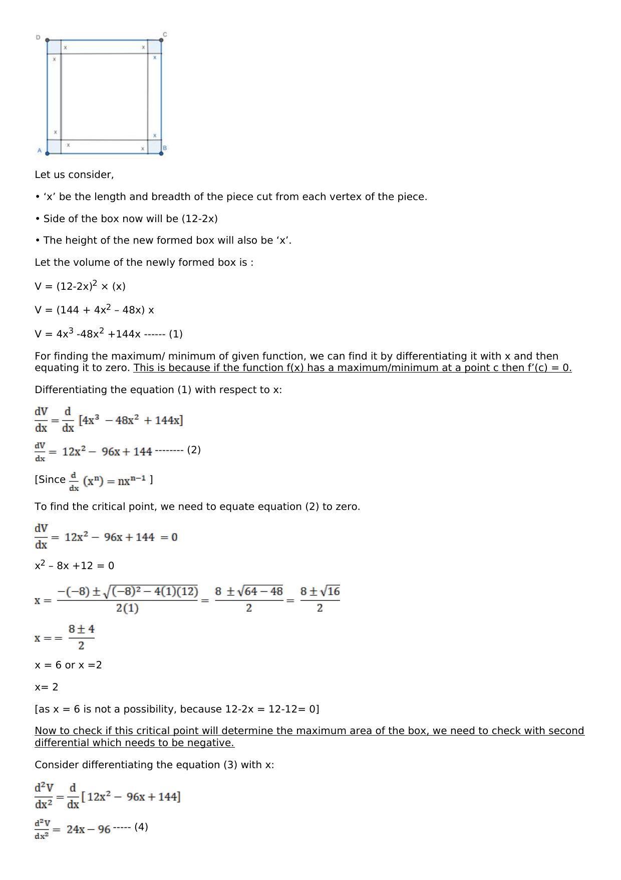 Chapter 11: Applications of Derivatives Solutions: RS Aggarwal Class 12 Solutions  - Page 81