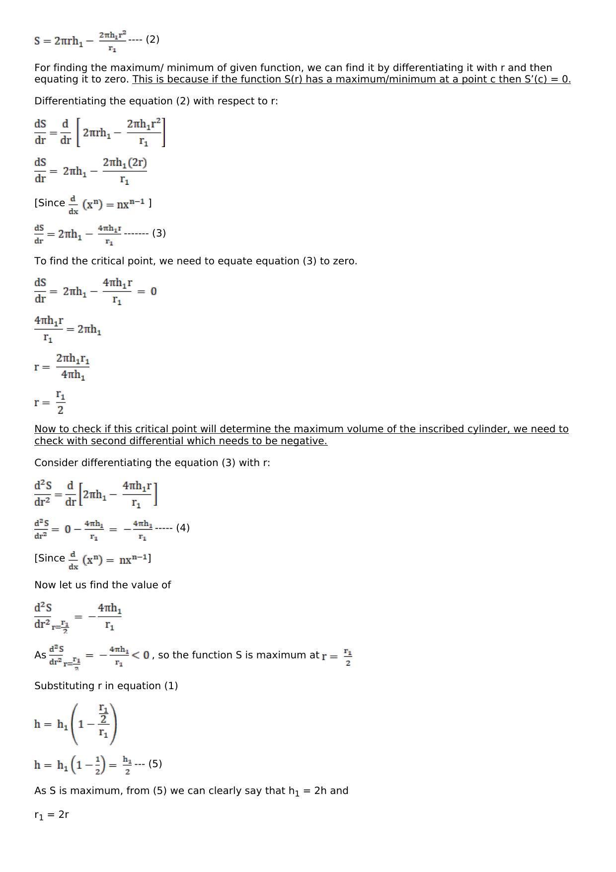 Chapter 11: Applications of Derivatives Solutions: RS Aggarwal Class 12 Solutions  - Page 96