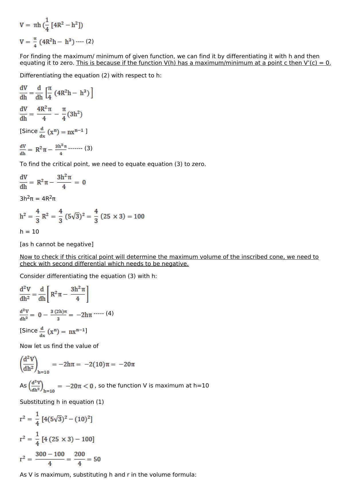 Chapter 11: Applications of Derivatives Solutions: RS Aggarwal Class 12 Solutions  - Page 102