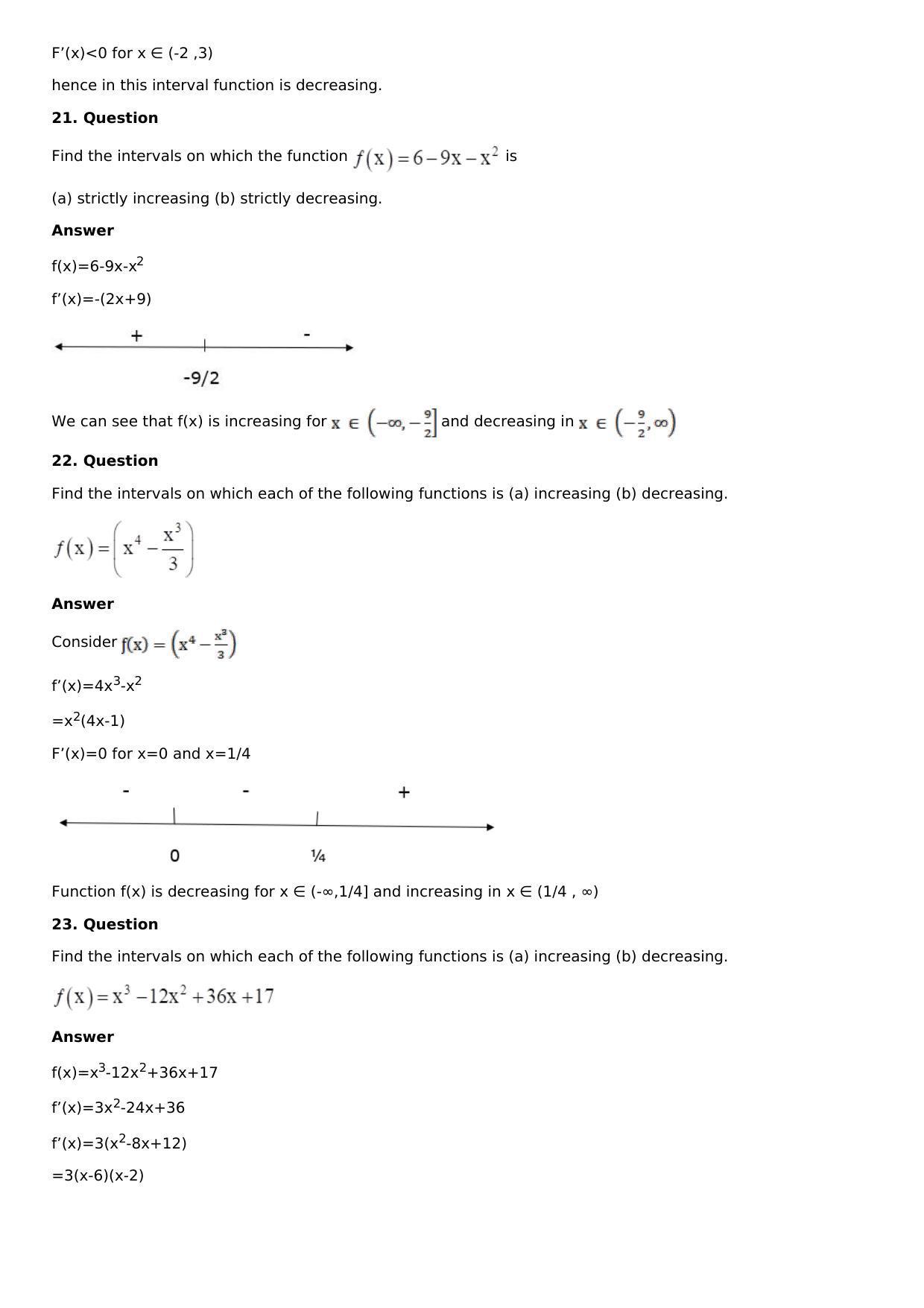 Chapter 11: Applications of Derivatives Solutions: RS Aggarwal Class 12 Solutions  - Page 117
