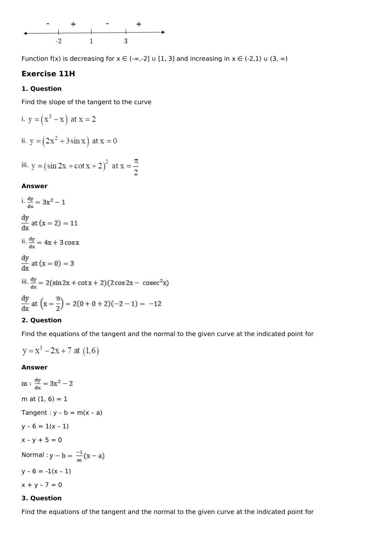 Chapter 11: Applications of Derivatives Solutions: RS Aggarwal Class 12 Solutions  - Page 121