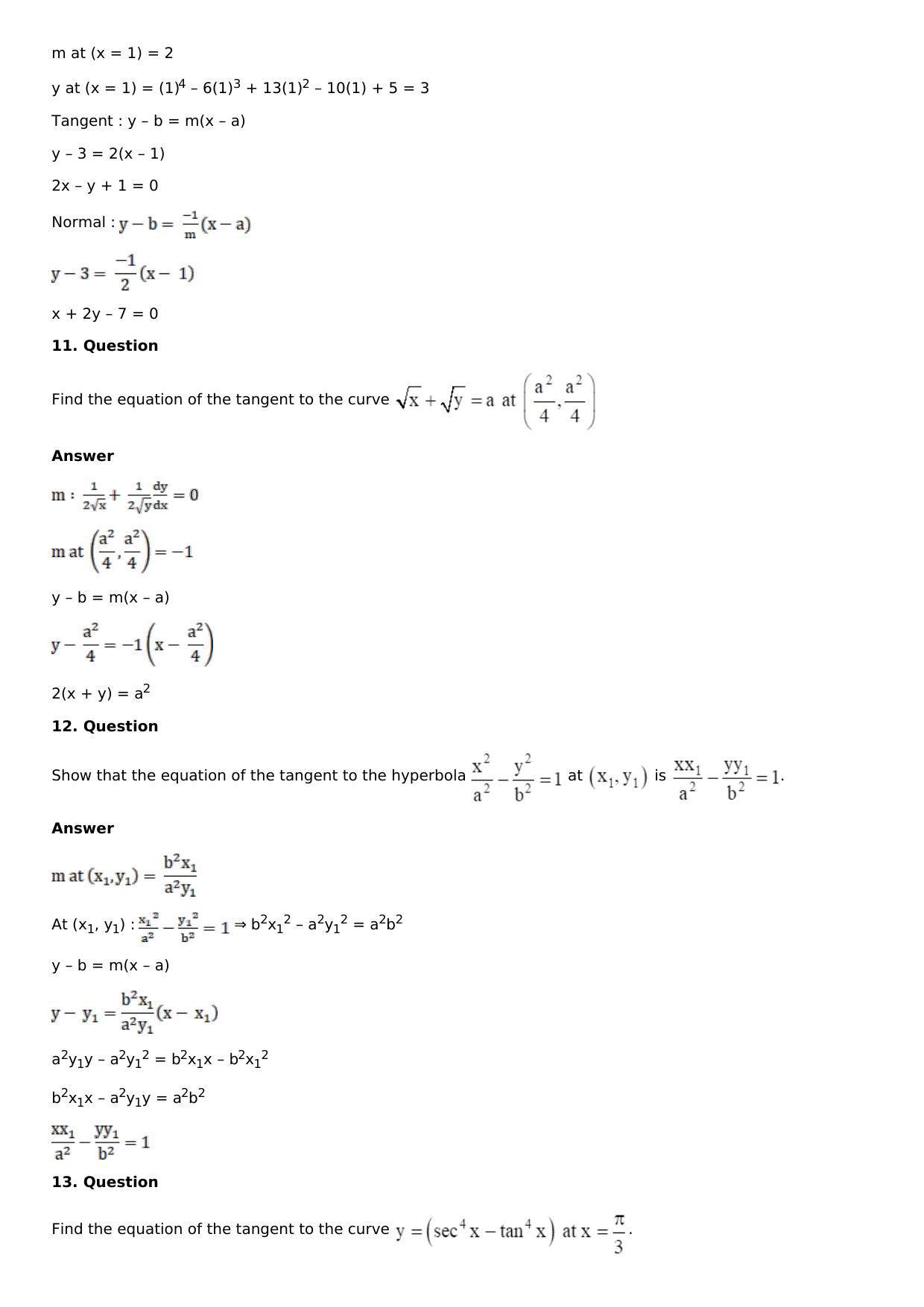 Chapter 11: Applications of Derivatives Solutions: RS Aggarwal Class 12 Solutions  - Page 125