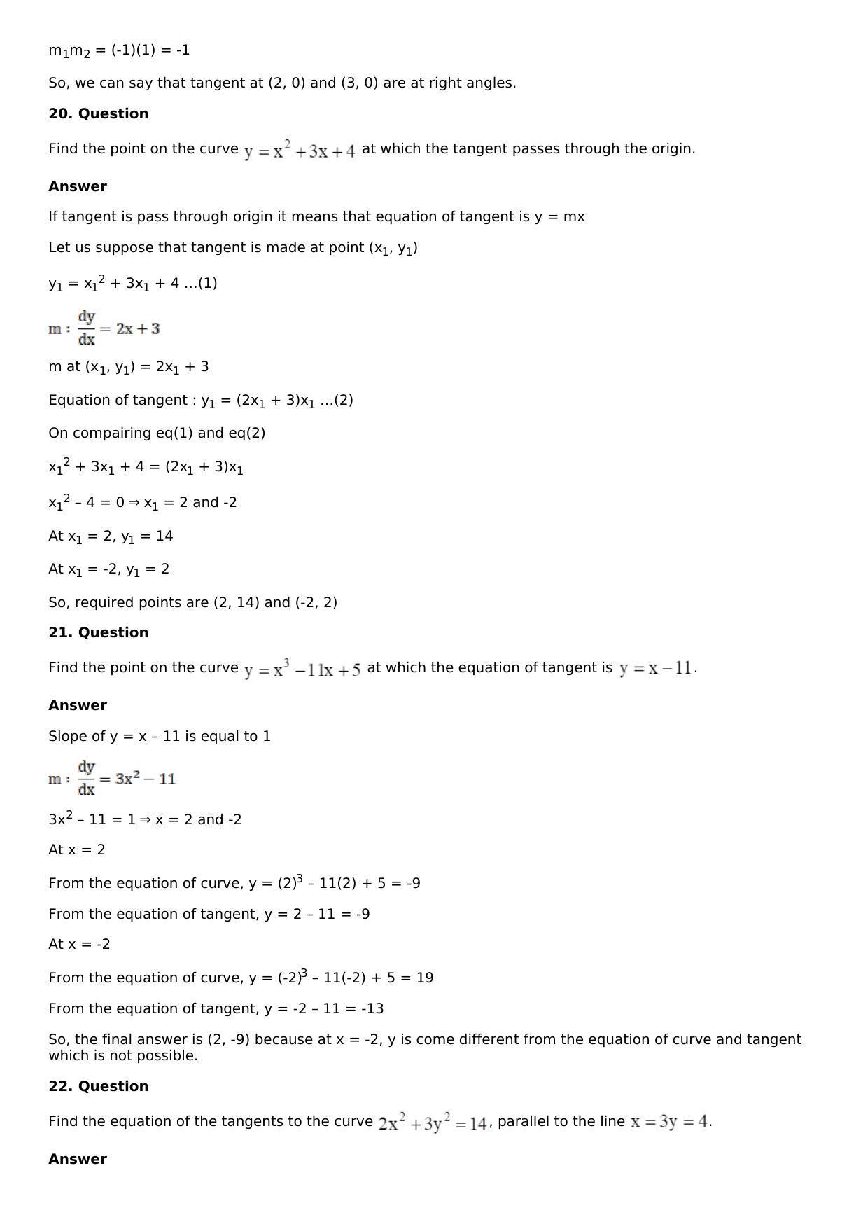 Chapter 11: Applications of Derivatives Solutions: RS Aggarwal Class 12 Solutions  - Page 128